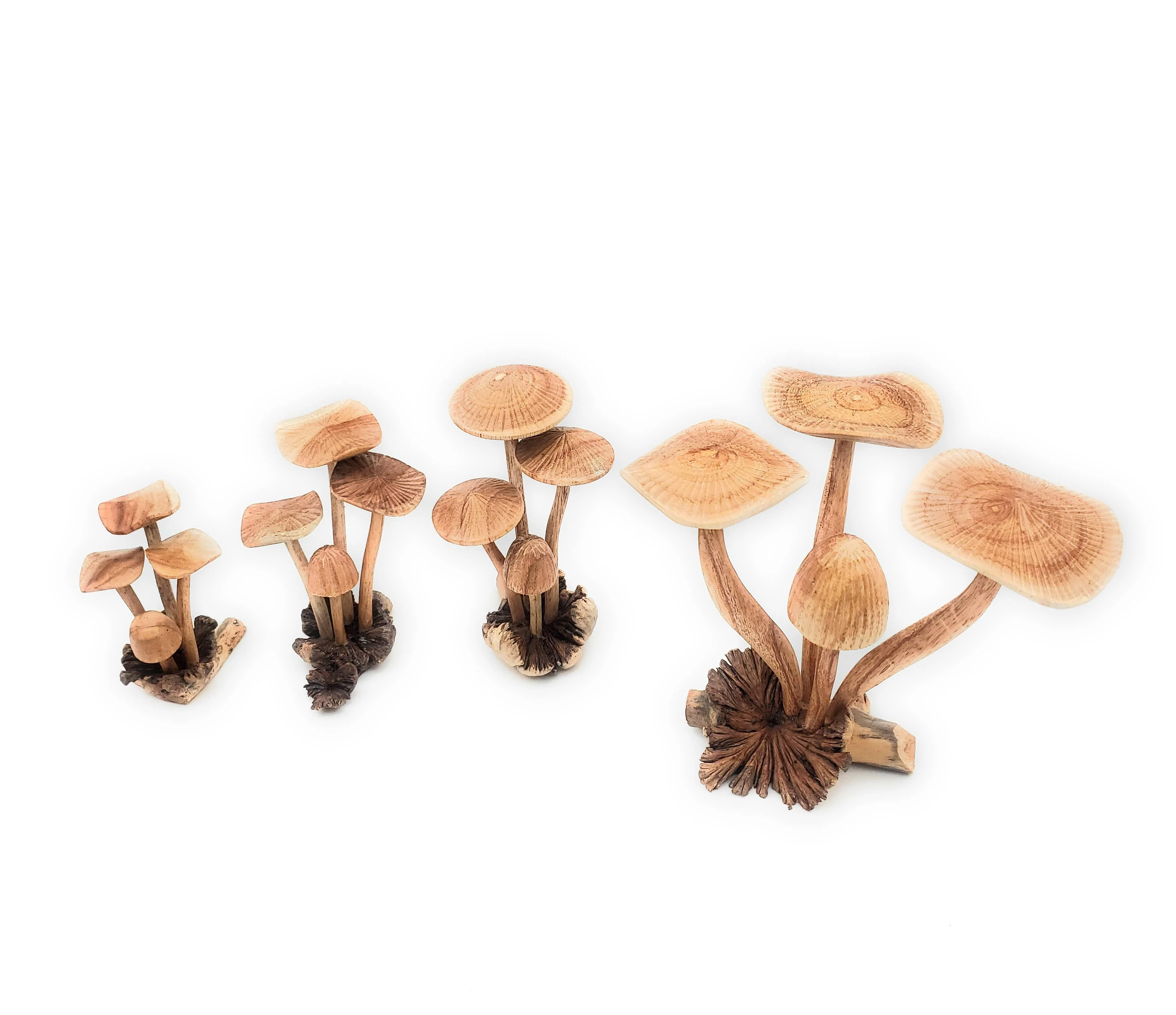 A Lost Art - Hand Carved Extra Large Wooden Magical Mushroom - Image 4