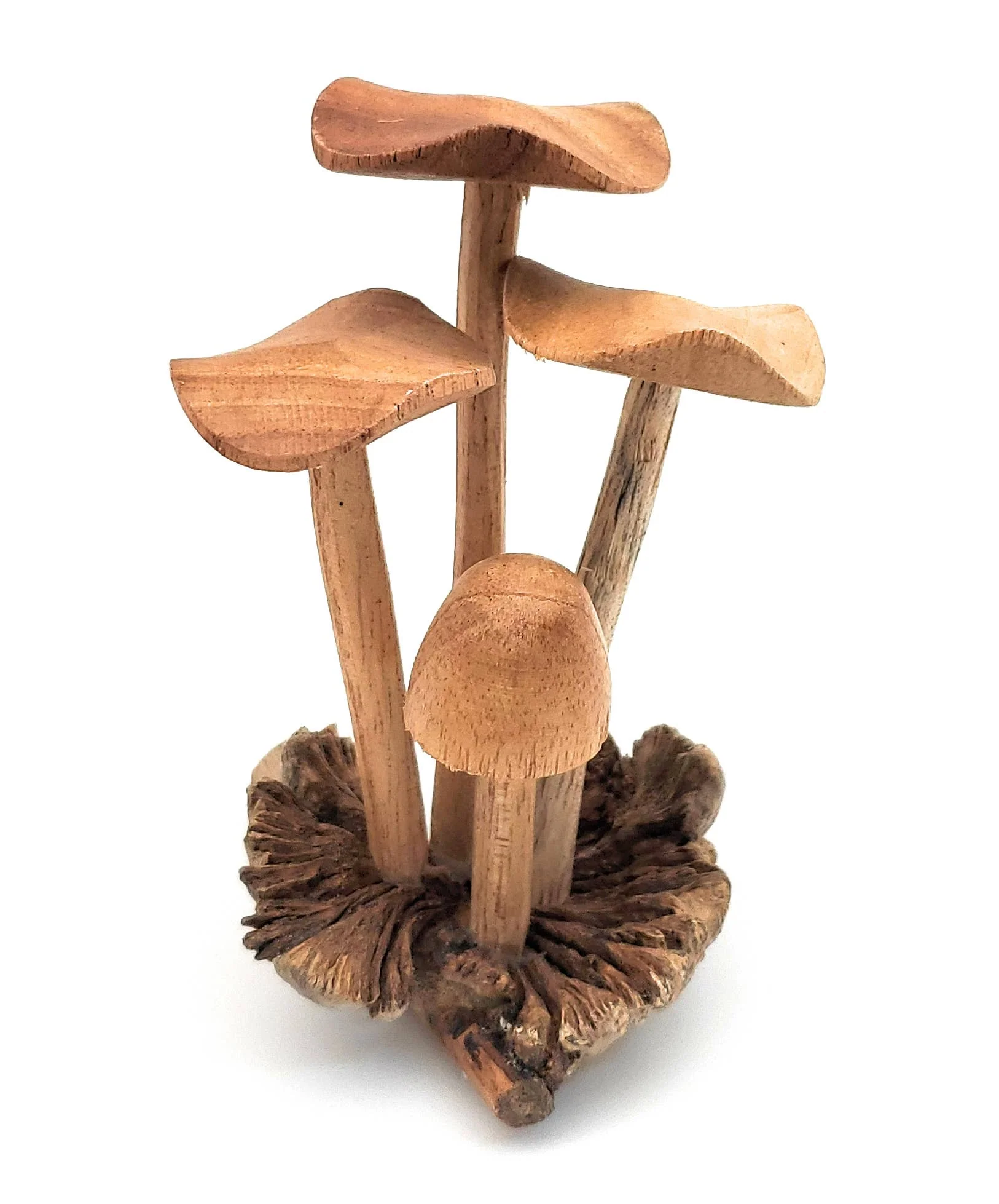 A Lost Art - Hand Carved Small Wooden Mushroom