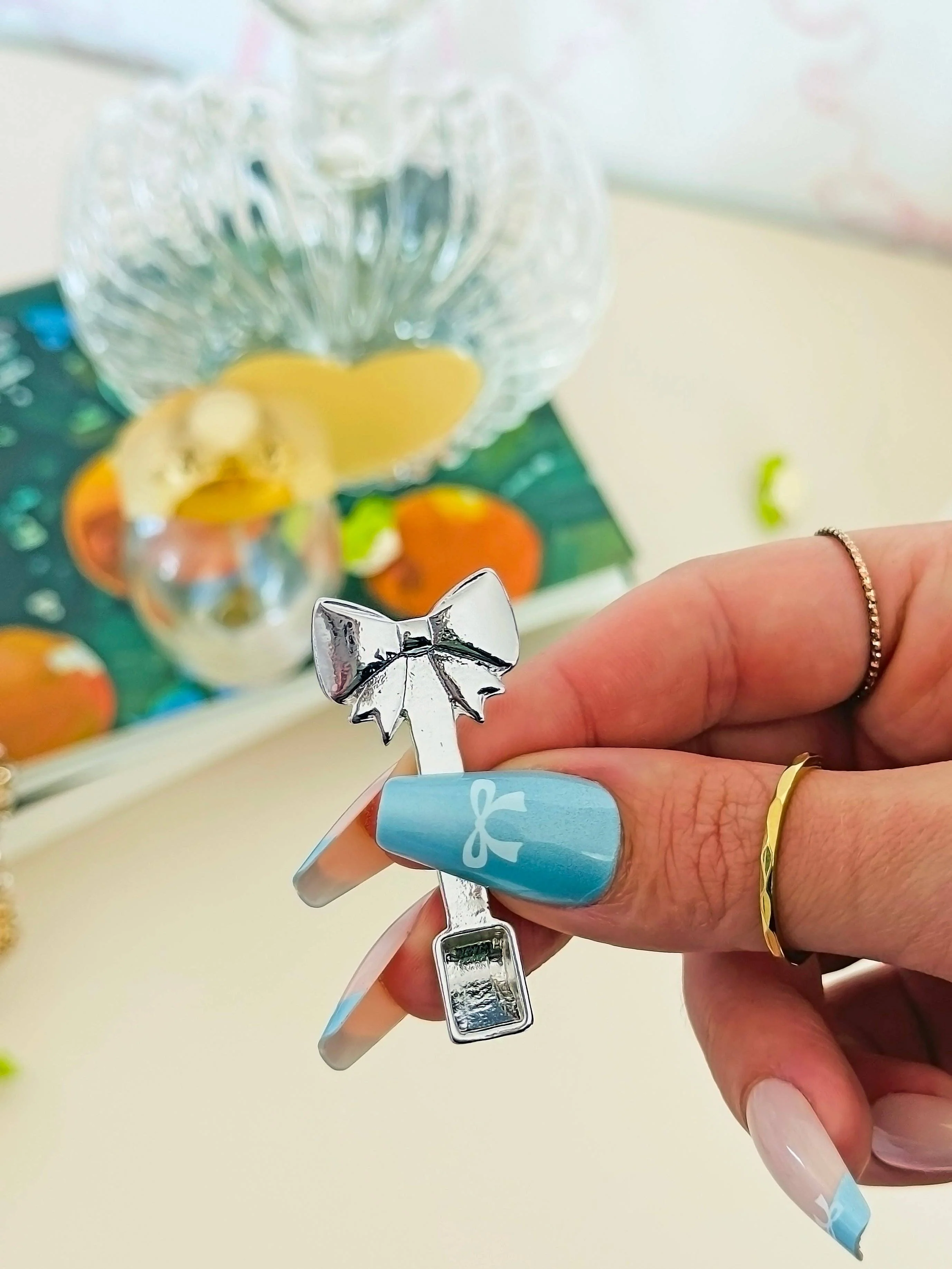 A Shop of Things - Decorative Tiny Bow Scoop Tabletop Object - Image 4