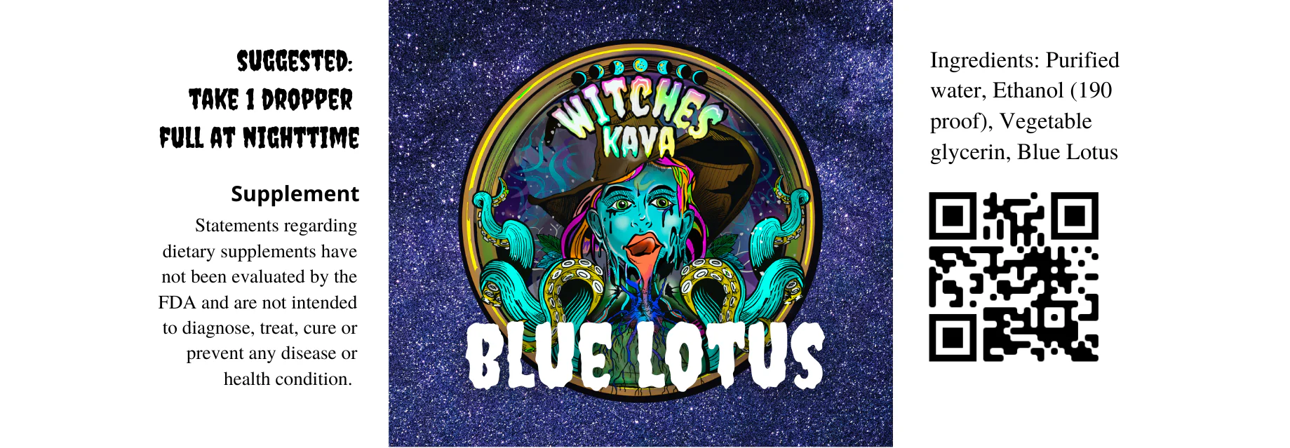Witches Extracts - Blue Lotus Tincture: 15 mL bottle - Image 2
