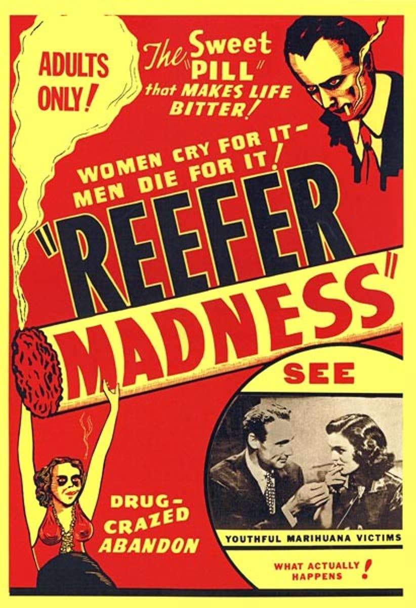 BMS BIZ - Reefer Madness Drug Movie Poster 8 x 12 Tin Sign