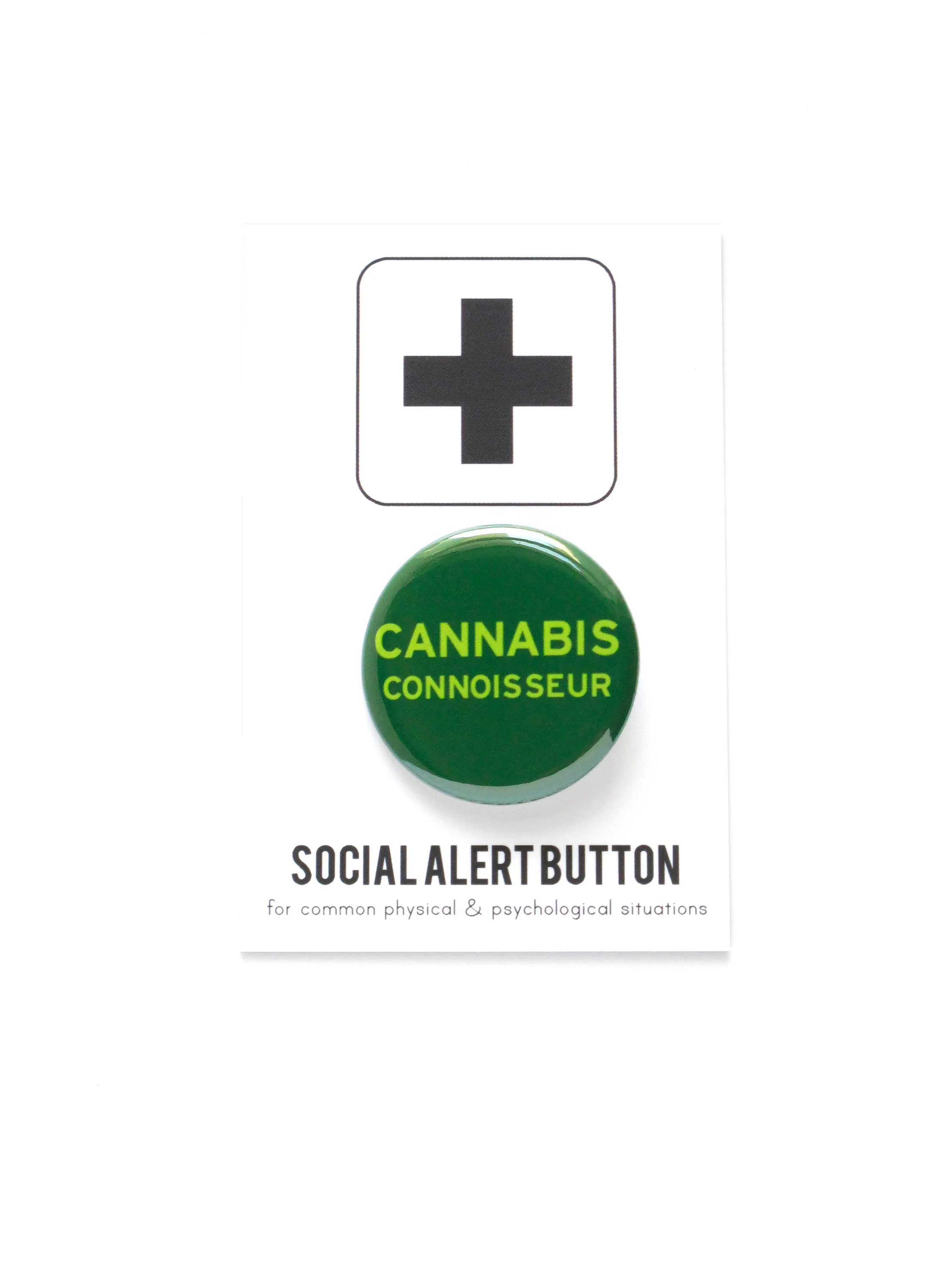 CANNABIS CONNOISSEUR  pinback button