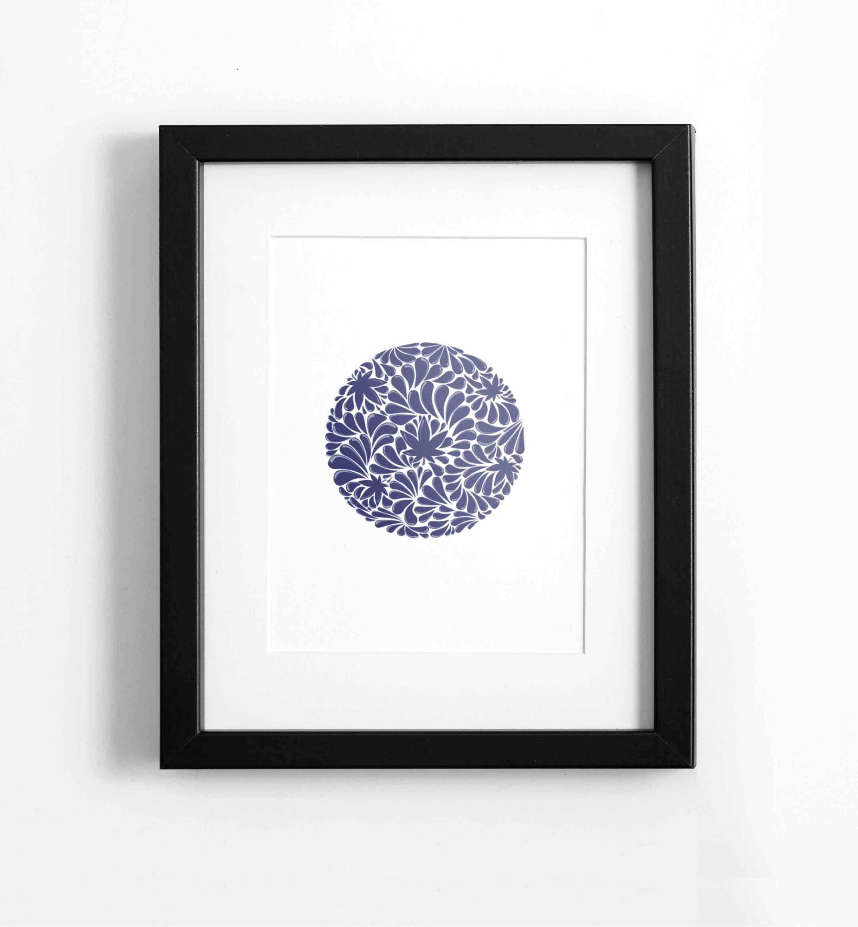 Circulo - A Talavera inspired cannabis art print.