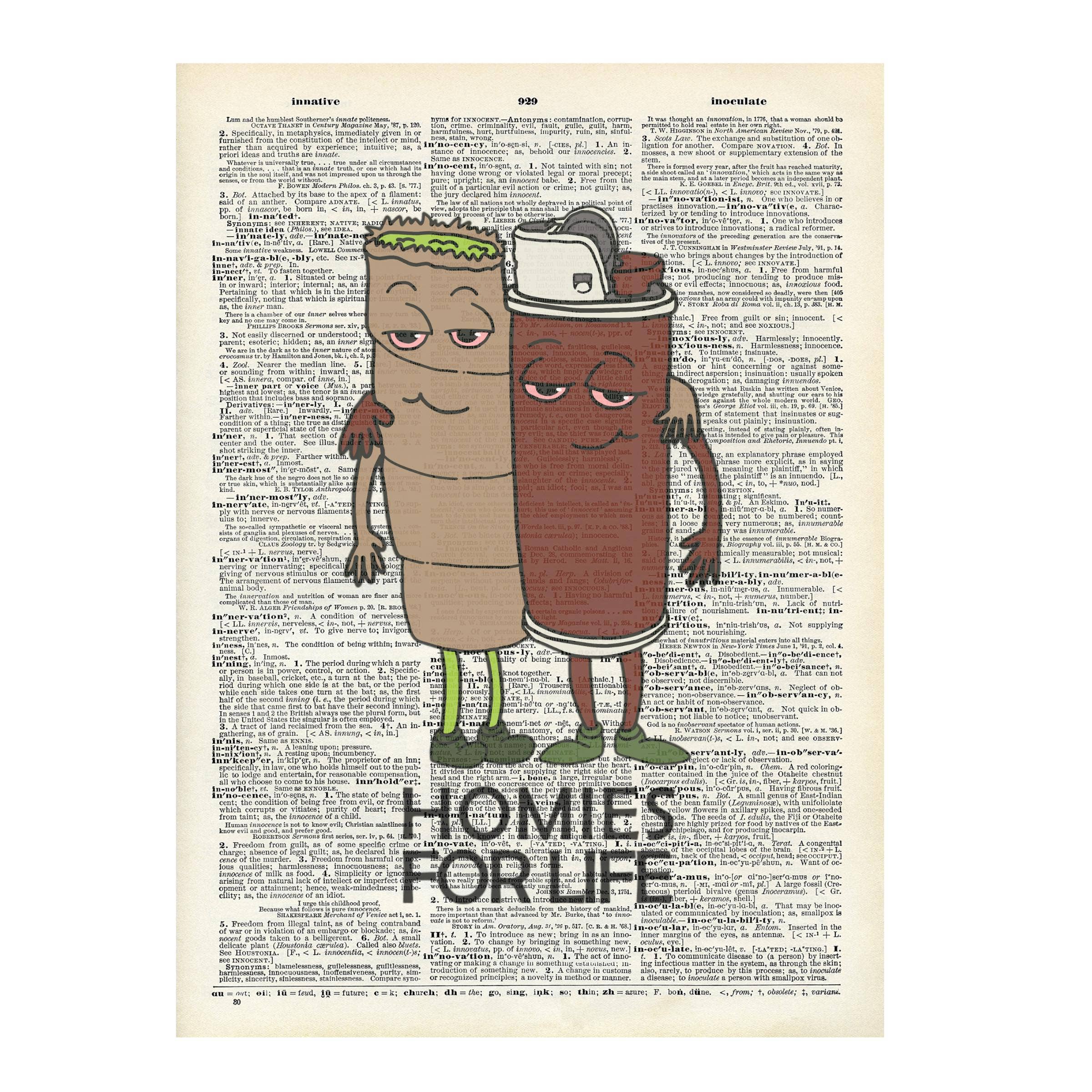 Crazilyhumbledesigns - 420 friendly, art , Vintage, Dictionary Prints