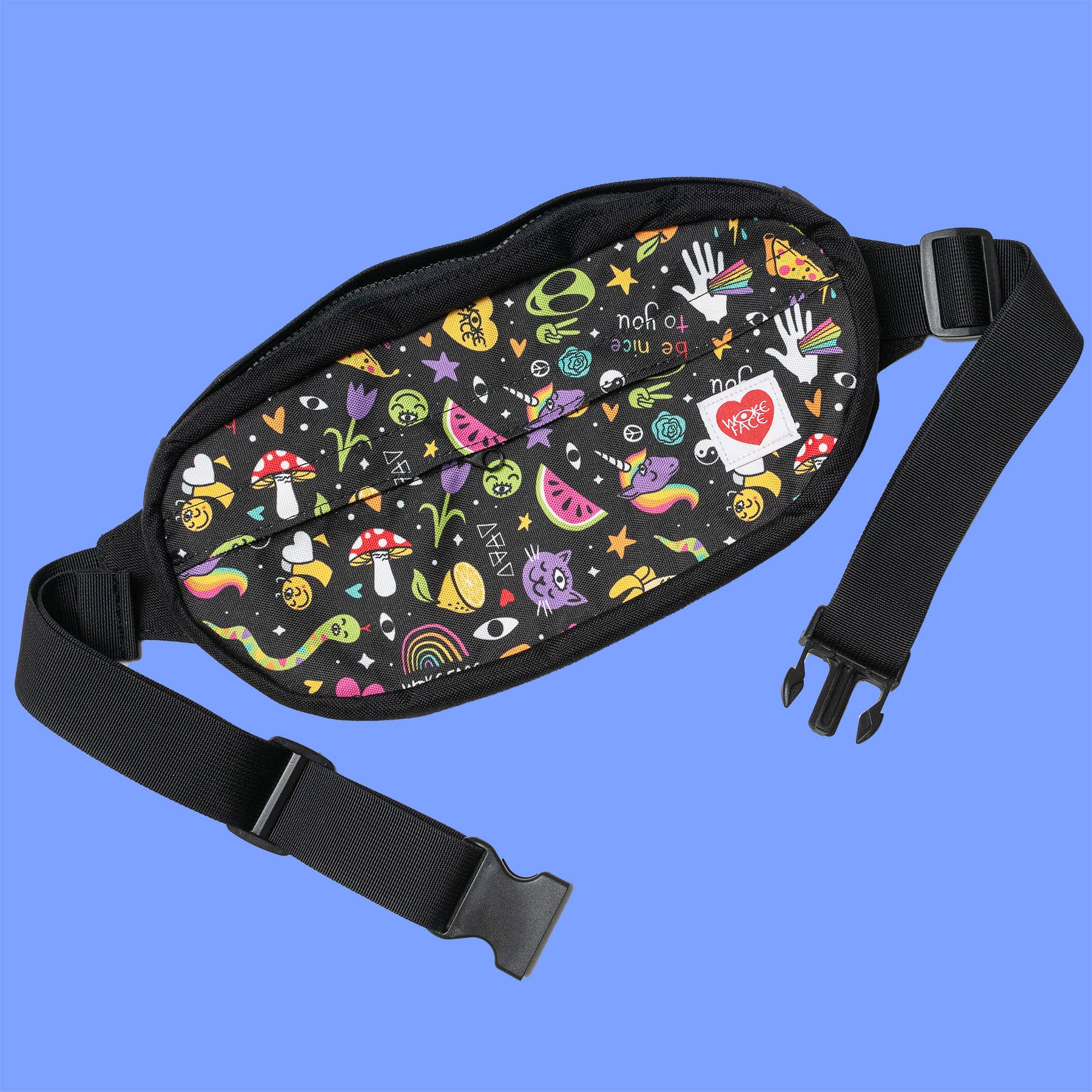 Cross-Body Canvas Sling Bag - Space Mix