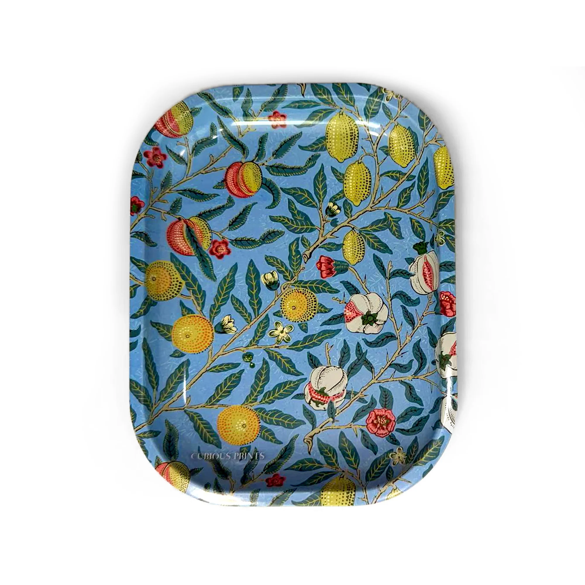 Curious Prints - Small Metal Vintage William Morris Summer Fruit Trinket Tray