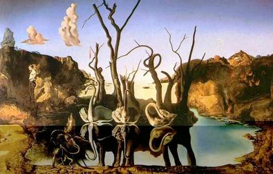 Dali - Swans Reflecting Elephants Posters