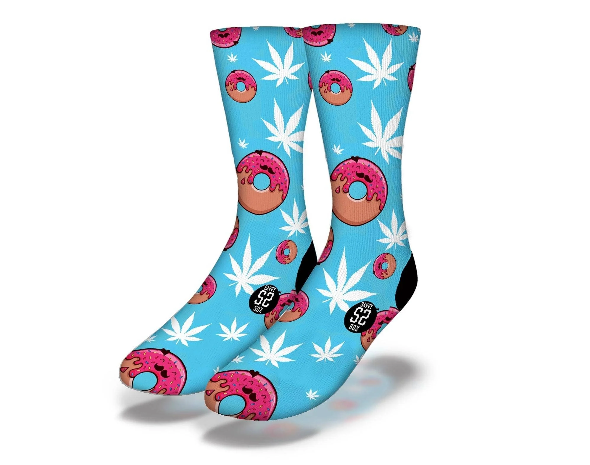 Donut and Cannabis Socks