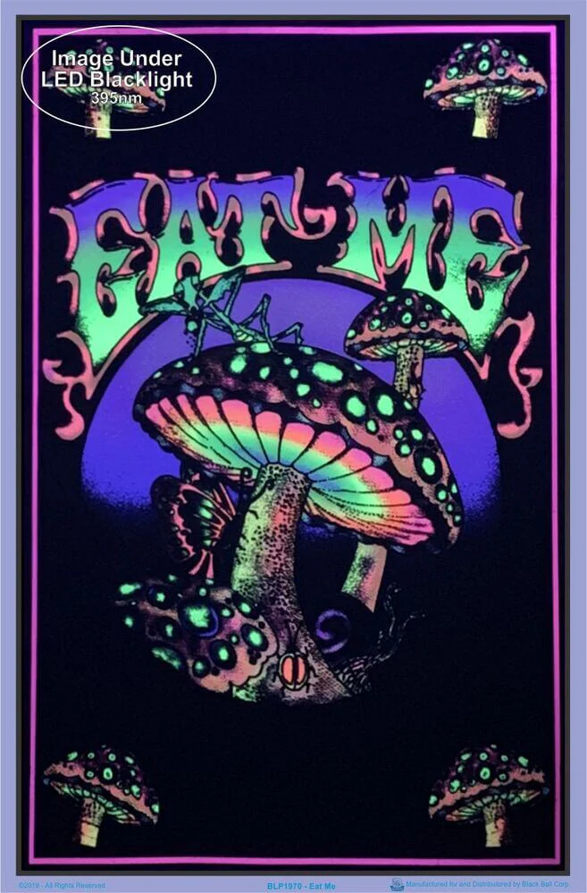 Eat Me Flocked Blacklight Poster - Image 2