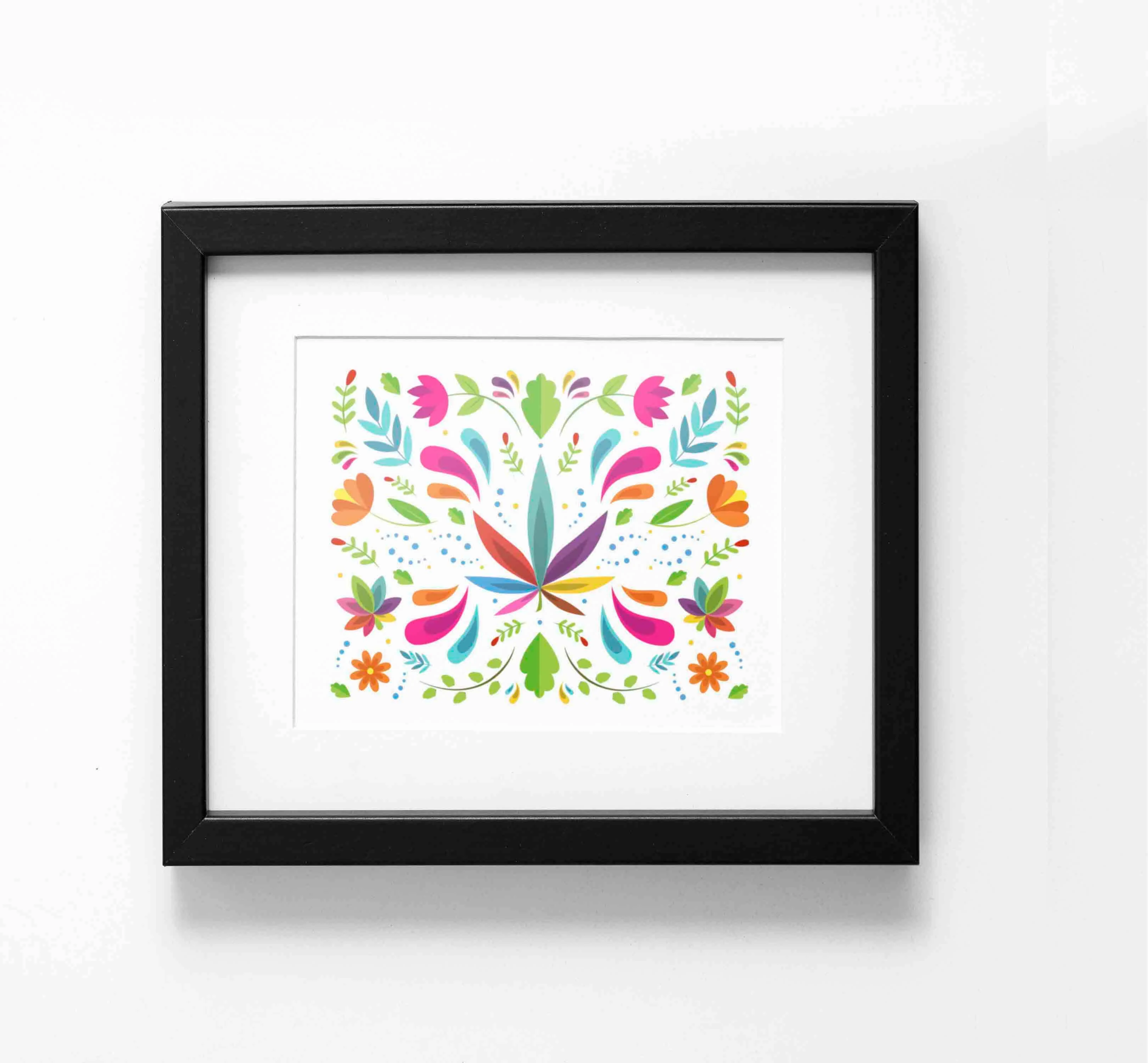 Flora - Otomi cannabis art print