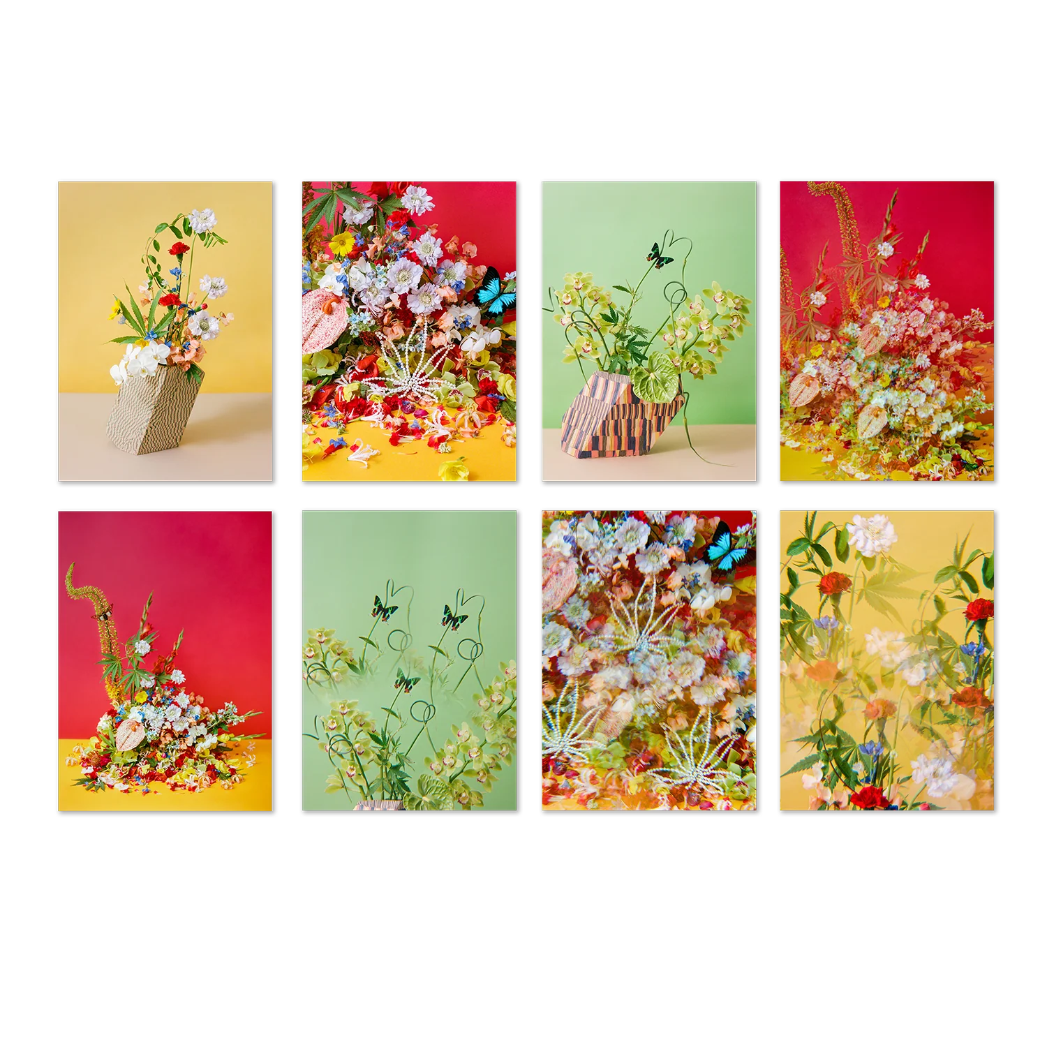 Flower Pot Postcard Print Set
