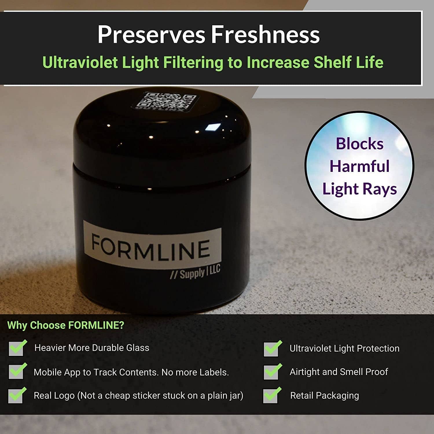 Formline Smell Proof Container - 100 ML Odor Proof Jar - Image 4
