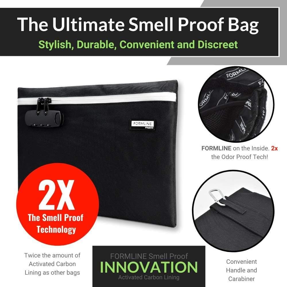 Formline Supply Large Smell Proof Bag with Combination Lock (12" x 9") - Image 2