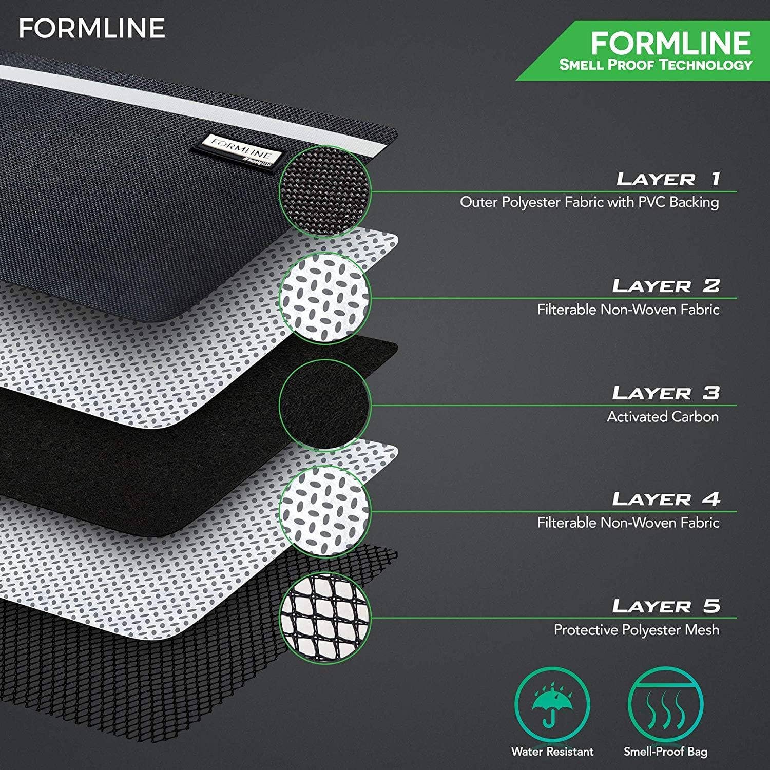 Formline Supply Large Smell Proof Bag with Combination Lock (12" x 9") - Image 6