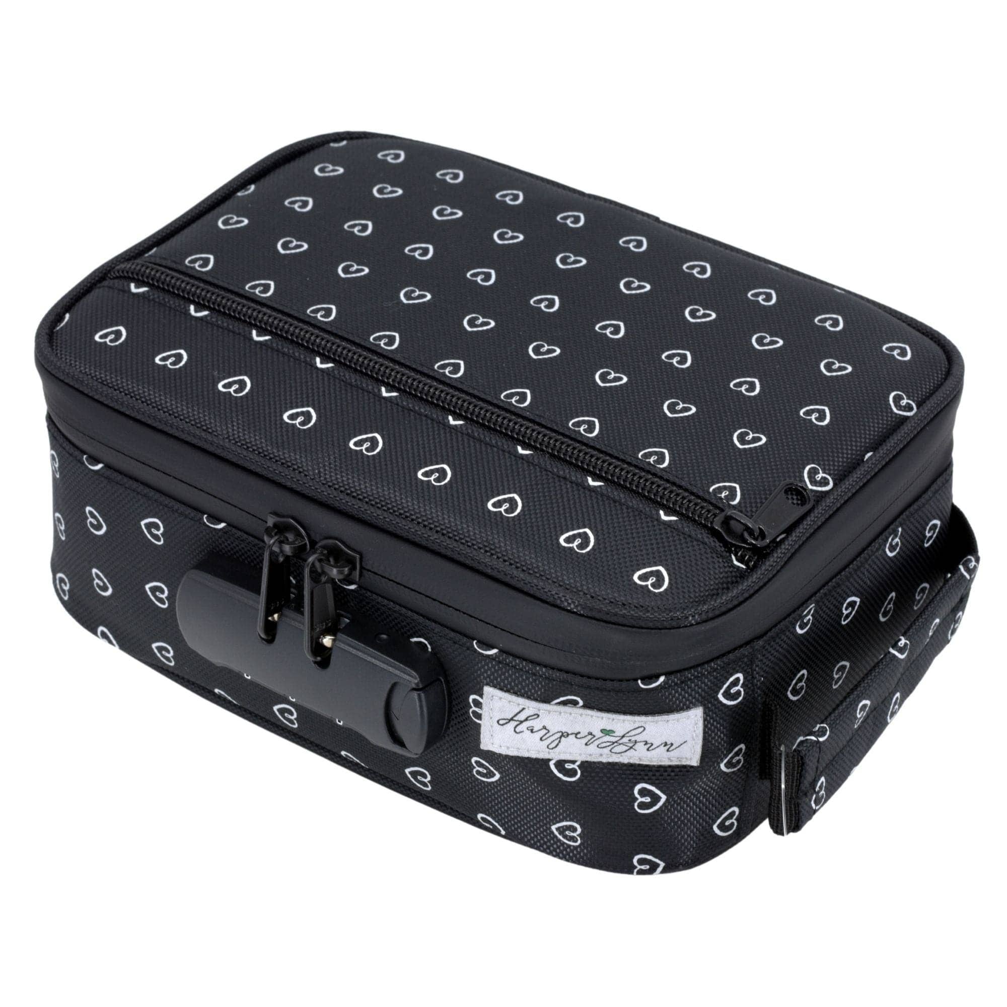 Formline x HarperLynn Smell Proof Bag / Case with Lock (Cute Heart Pattern Print)