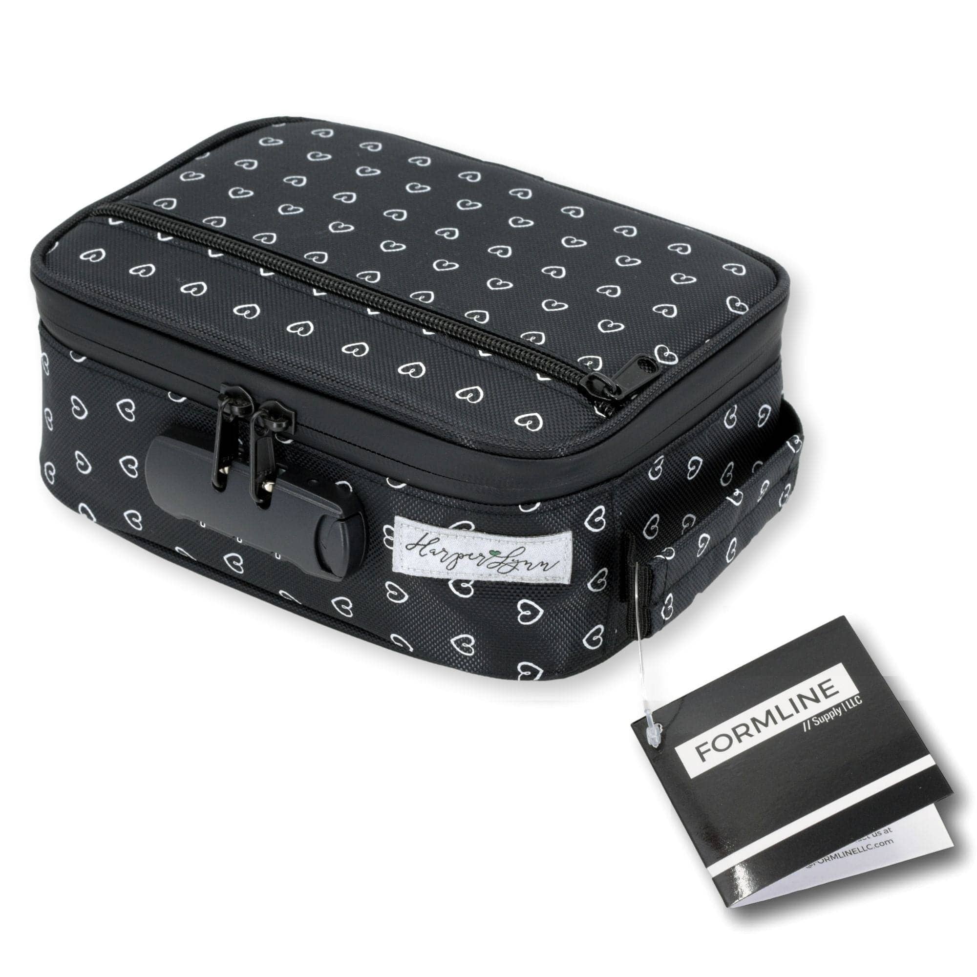 Formline x HarperLynn Smell Proof Bag / Case with Lock (Cute Heart Pattern Print) - Image 10