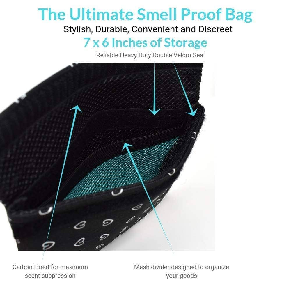 Formline x HarperLynn Smell Proof Bag - Premium Odor Proof Travel Pouch with Mesh Divider - Image 2