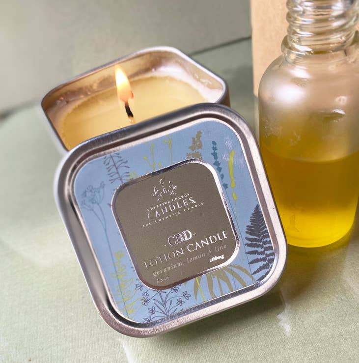 Geranium CBD 2-in-1 Lotion Candles 6oz