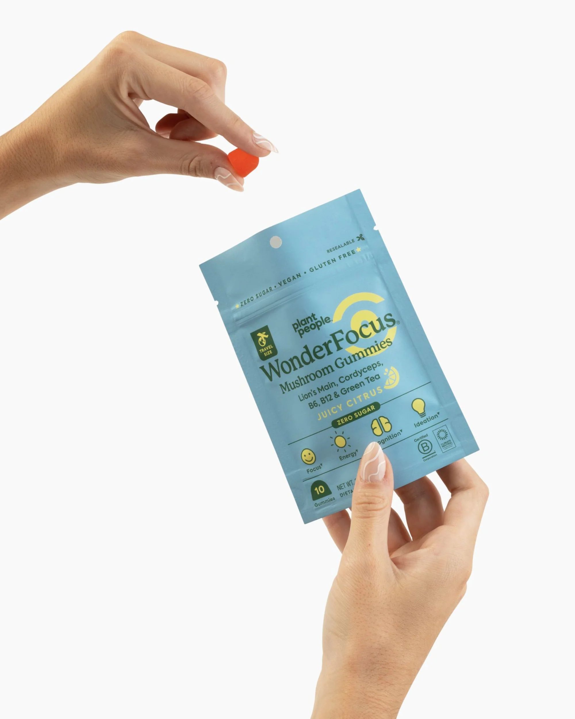 Plant People - WonderFocus Mushroom Gummies - Grab-n-Go Size - Image 2
