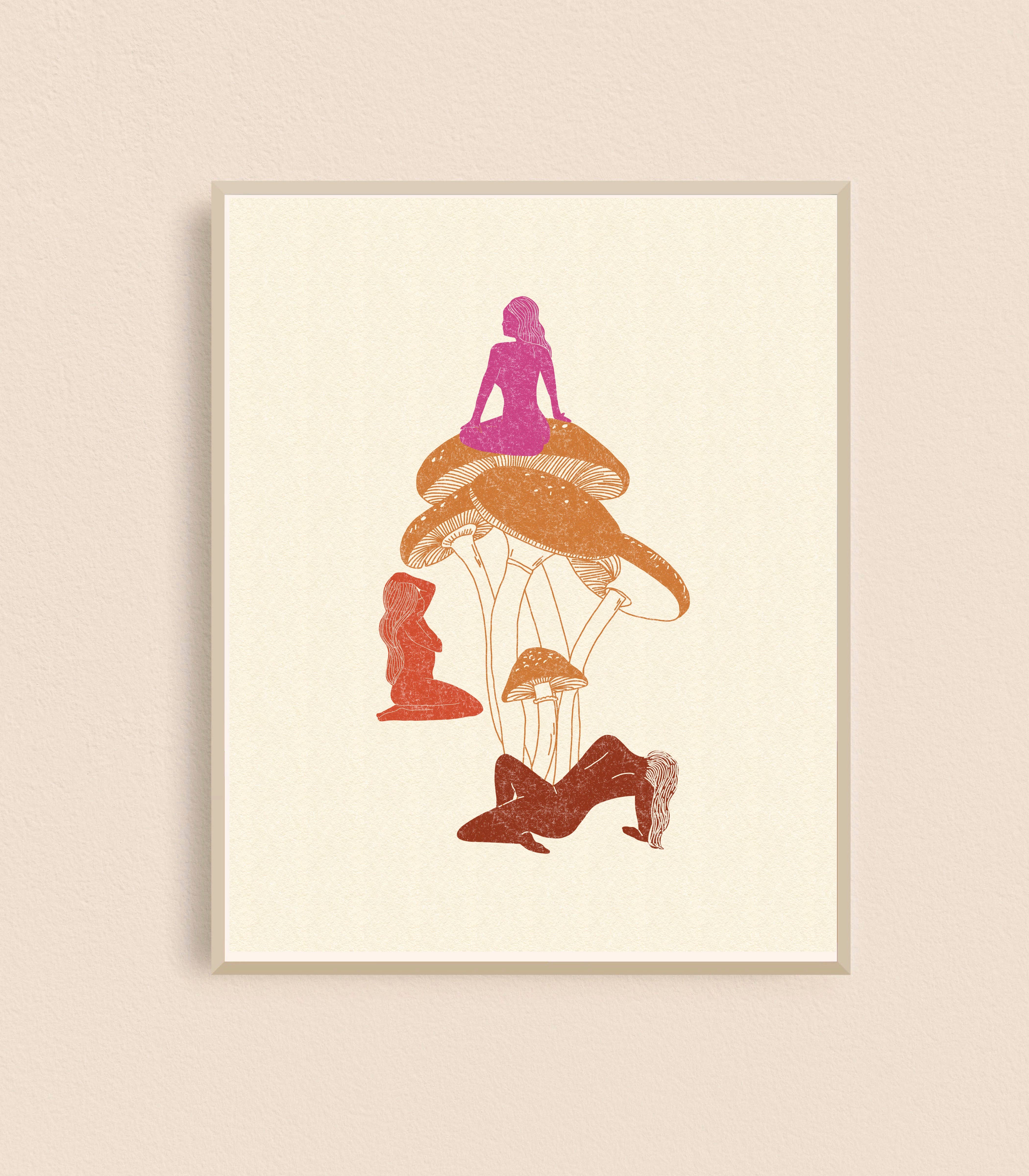 Ladies Who Shroom Art Print