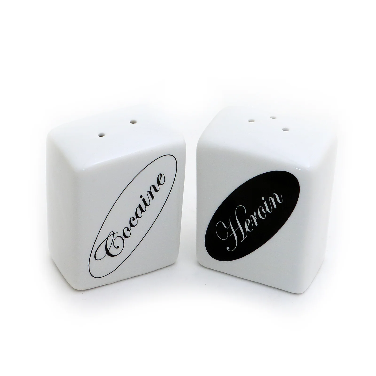 Lenny Mud - Cocaine and Heroin Salt and Pepper Shaker Set - Image 2
