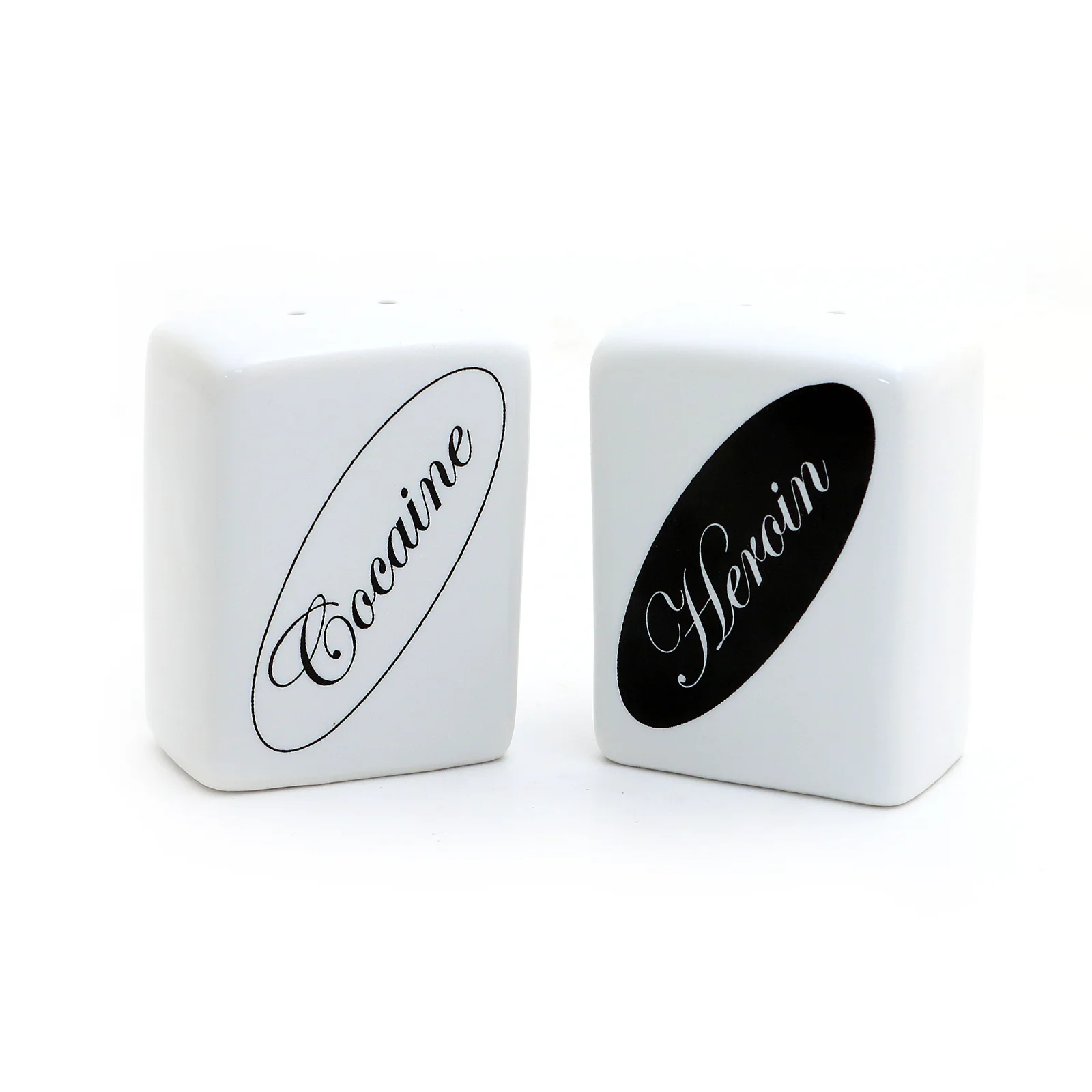 Lenny Mud - Cocaine and Heroin Salt and Pepper Shaker Set - Image 4