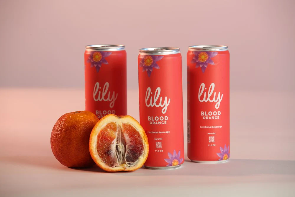 Lily - Blue Lotus Seltzer - Blood Orange - Image 2