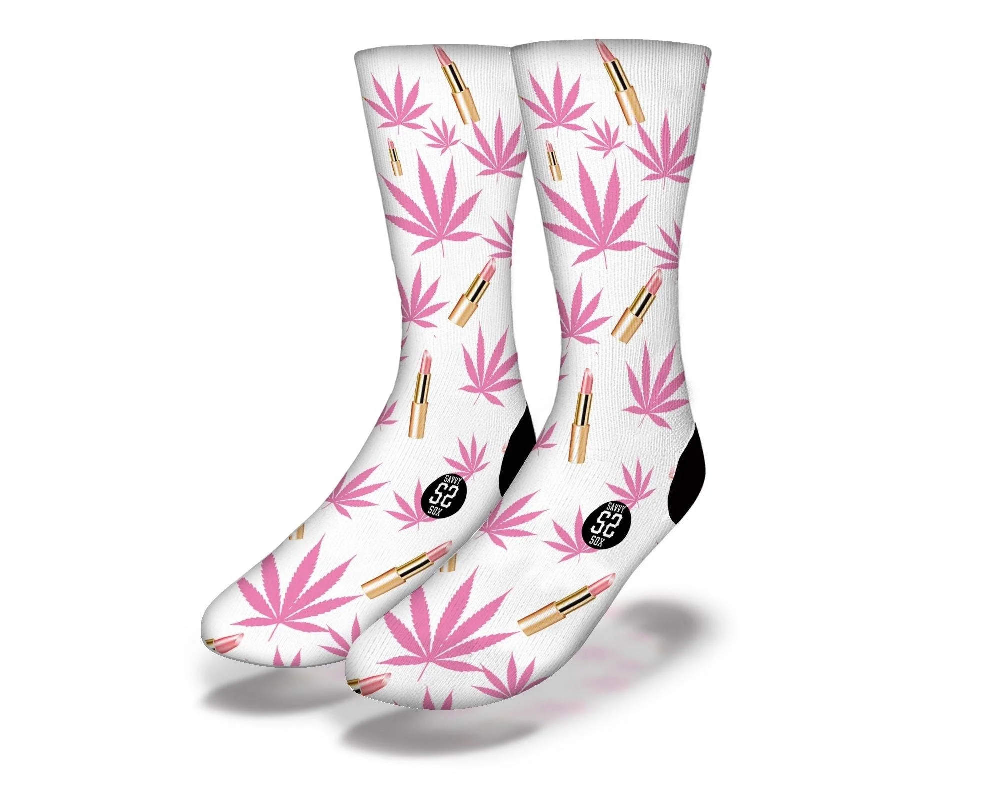 Lipstick and Cannabis Socks