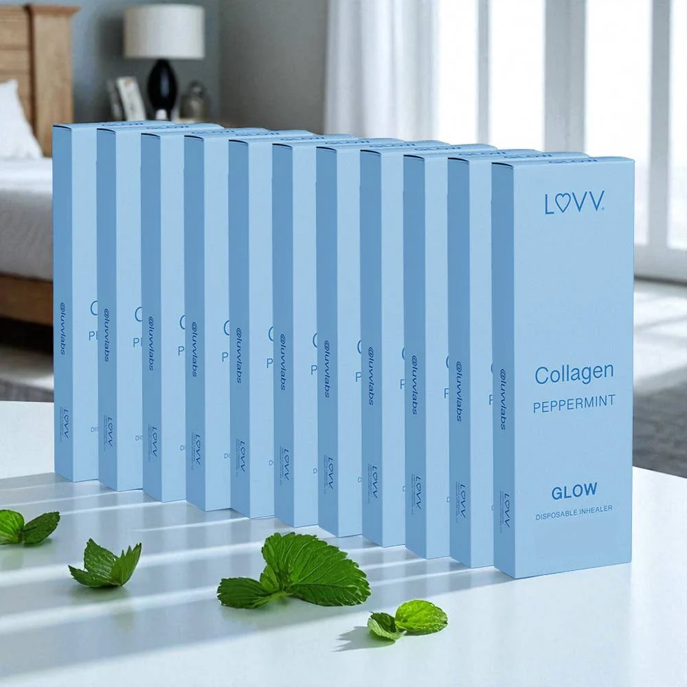 LUVV Labs - 10 LUVV GLOW Collagen Infused Peppermint Flavored Inhealers - Image 5