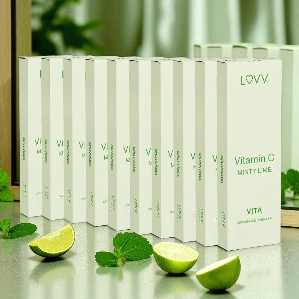 LUVV Labs - 10 LUVV VITA Vitamin C Infused Minty Lime Flavored Inhealers