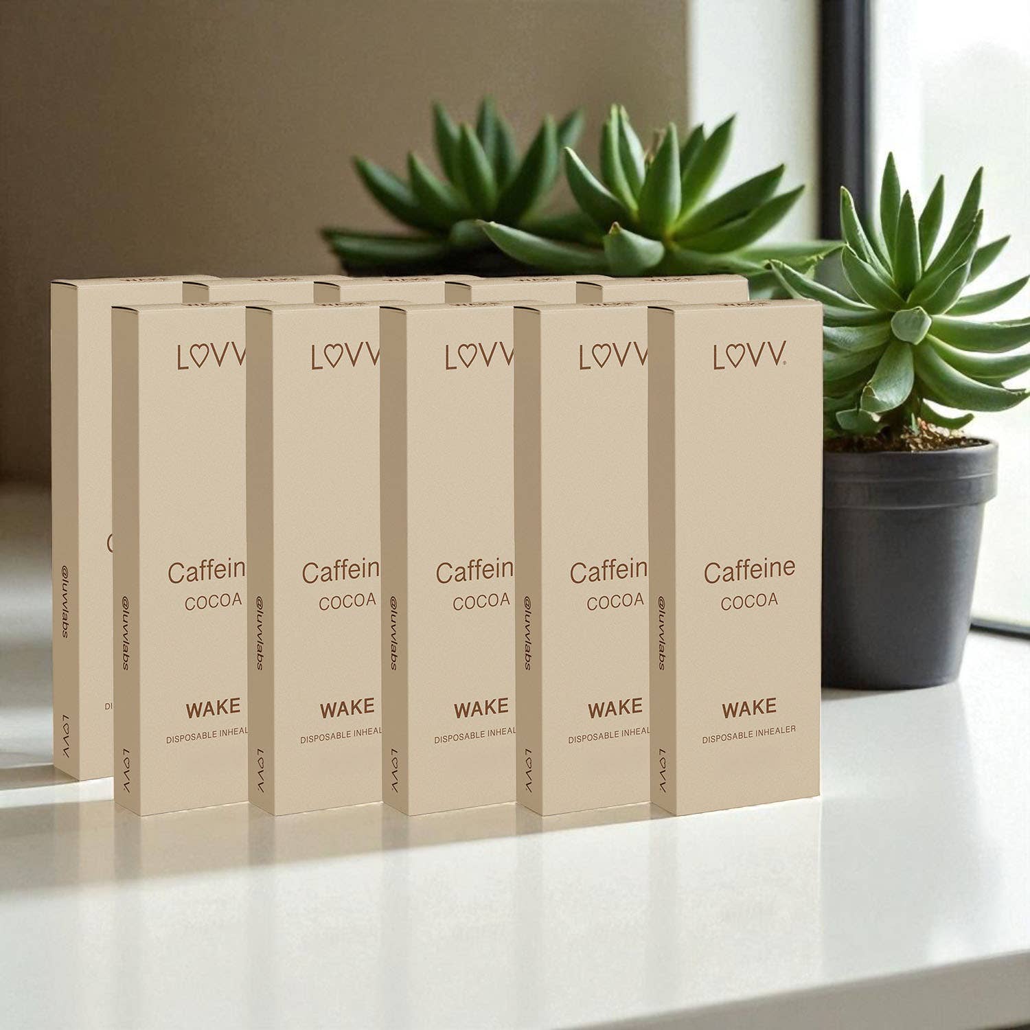 LUVV Labs - 1 LUVV WAKE Caffeine & B12 Infused Cocoa Flavored Inhealers - Image 2
