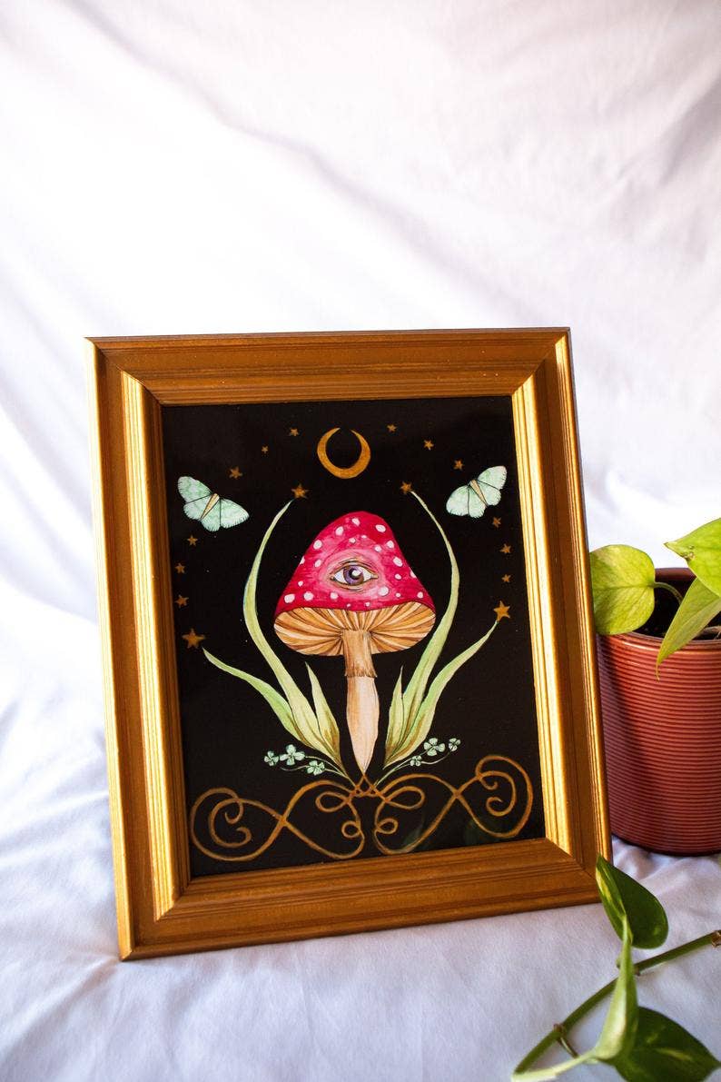 Magic Mushroom Art Print
