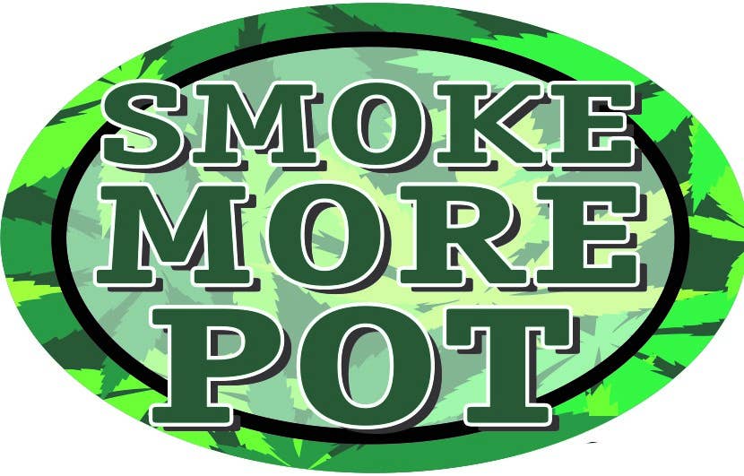 Magnet Flex Oval WEED Smoke More Pot