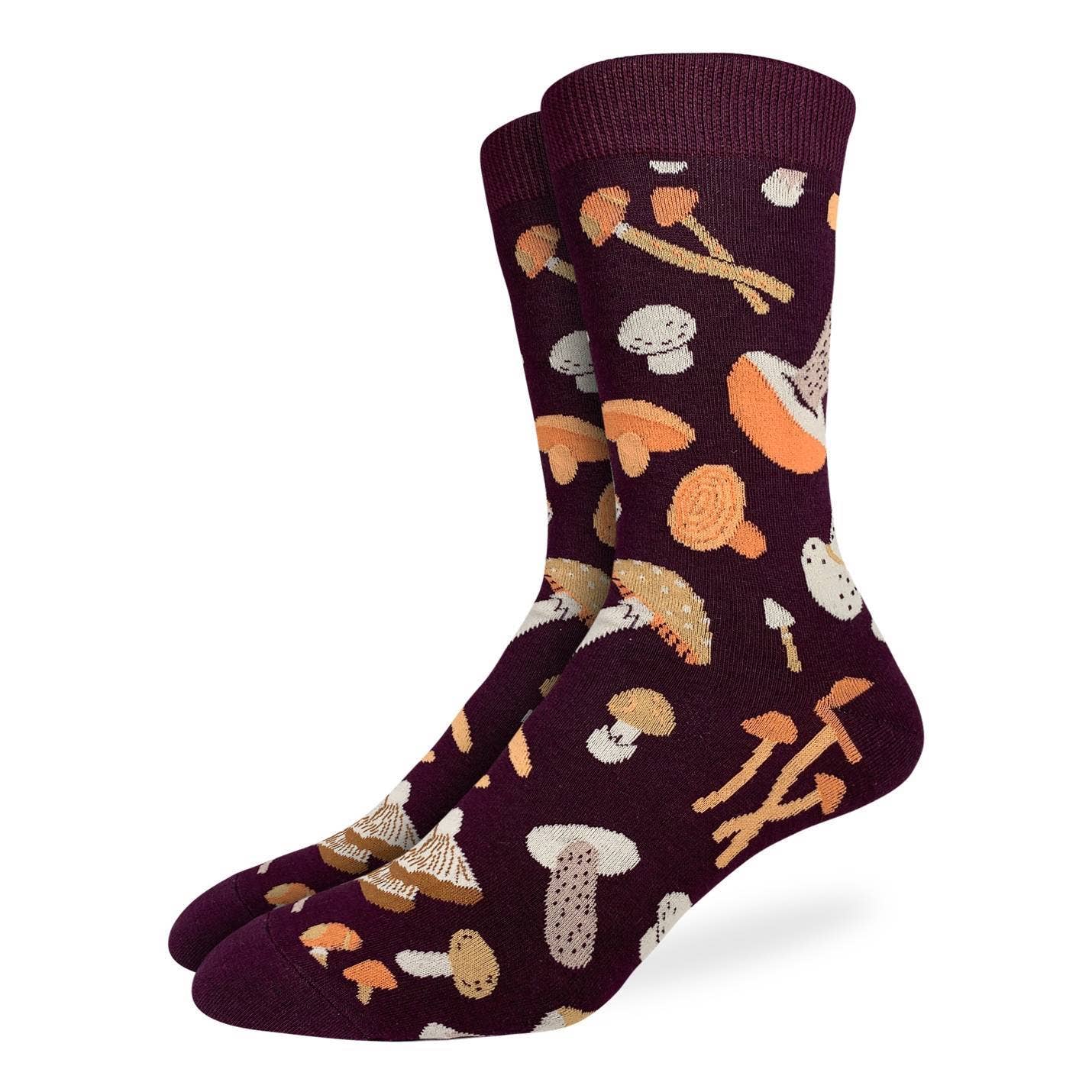 Men's Big and Tall Mushrooms Socks