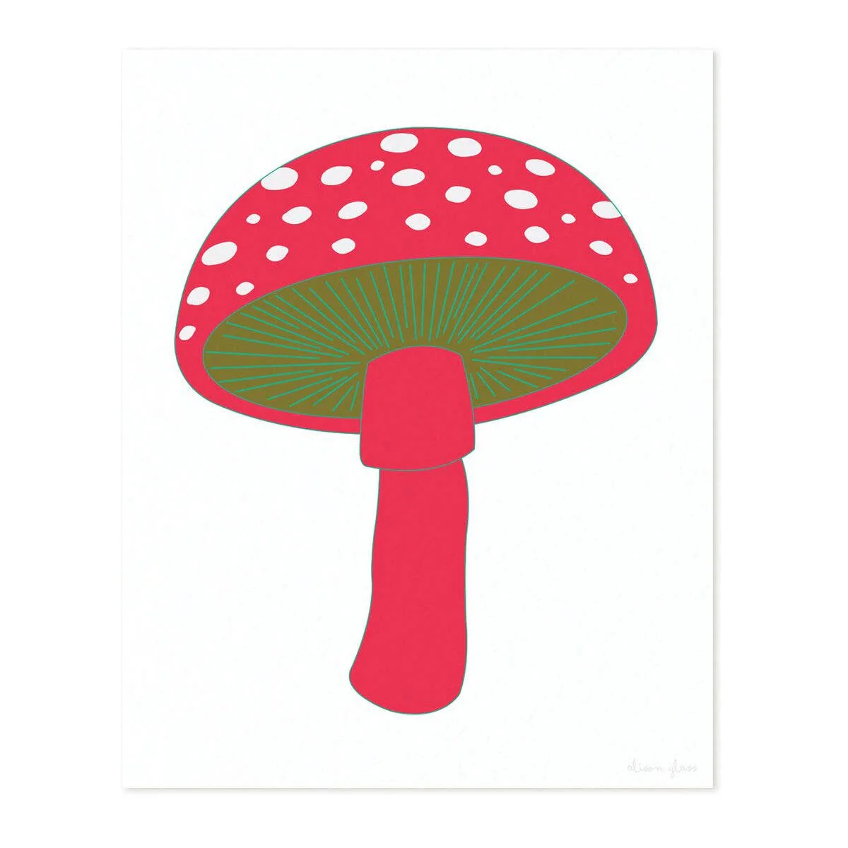 Mushroom in Pink Art Print