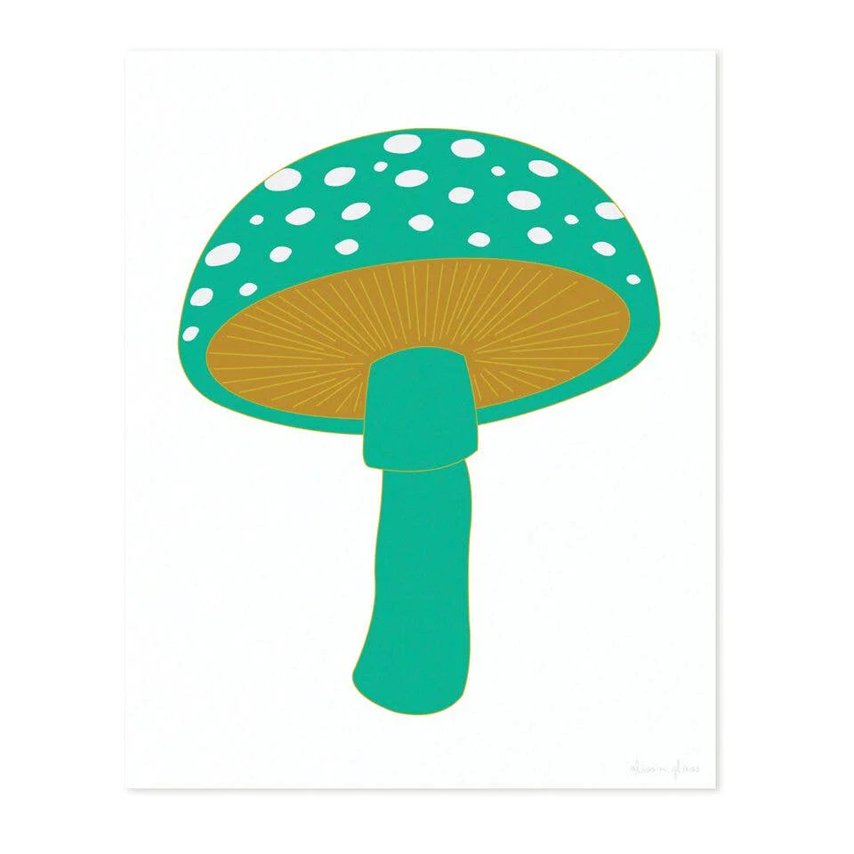 Mushroom in Pink Art Print