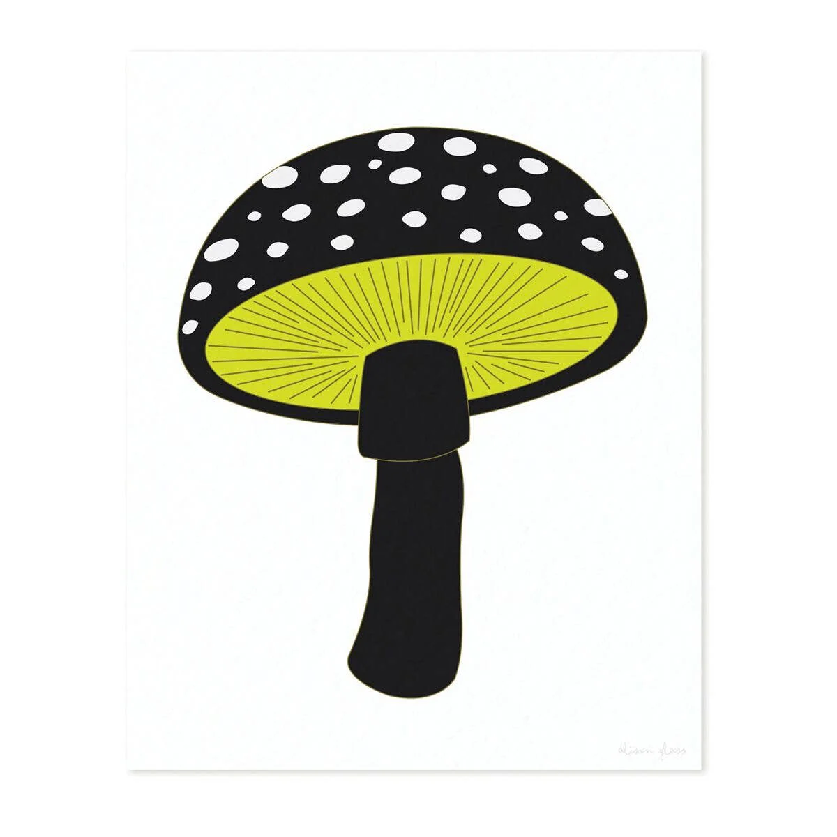 Mushroom in Pink Art Print
