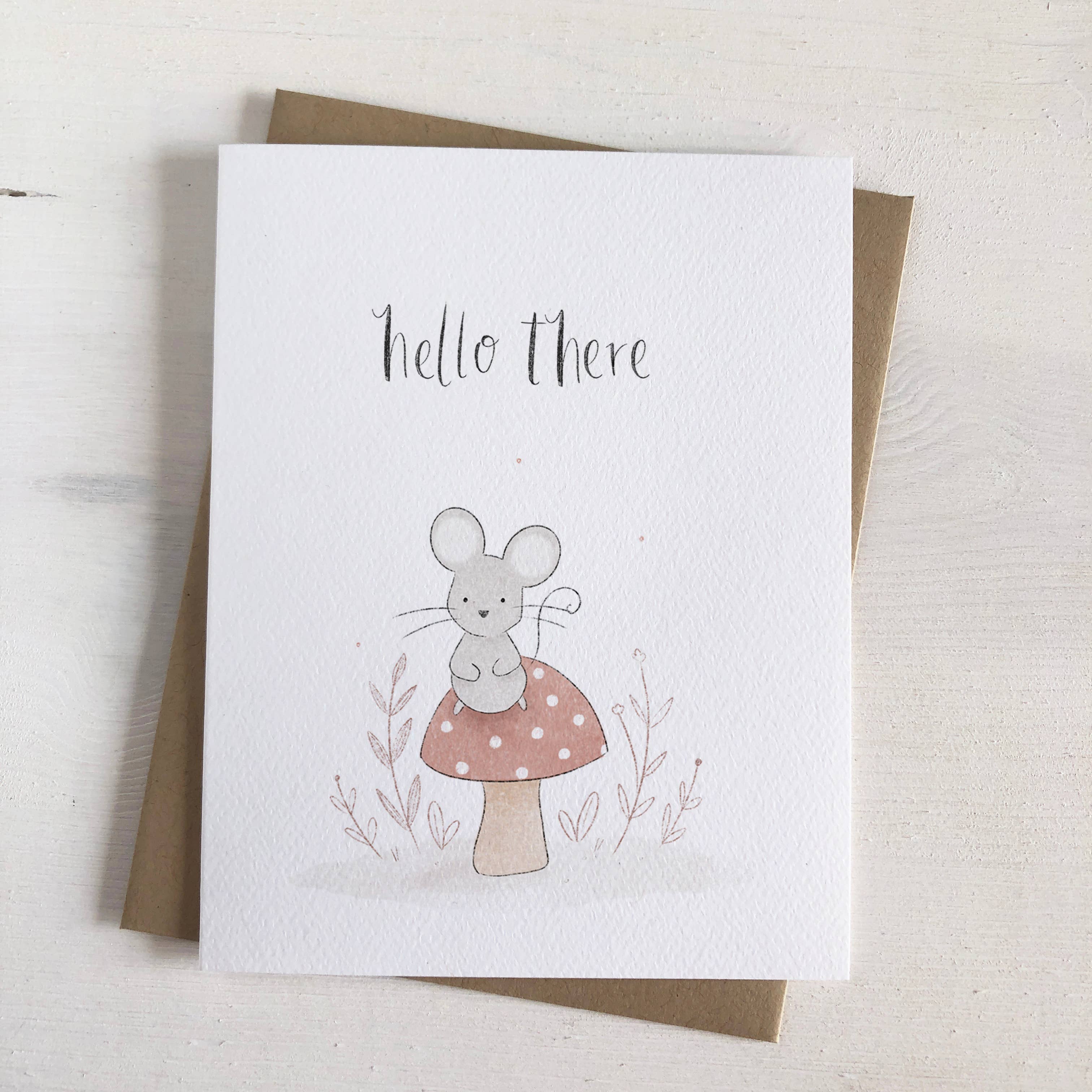 Mushroom Mouse Card
