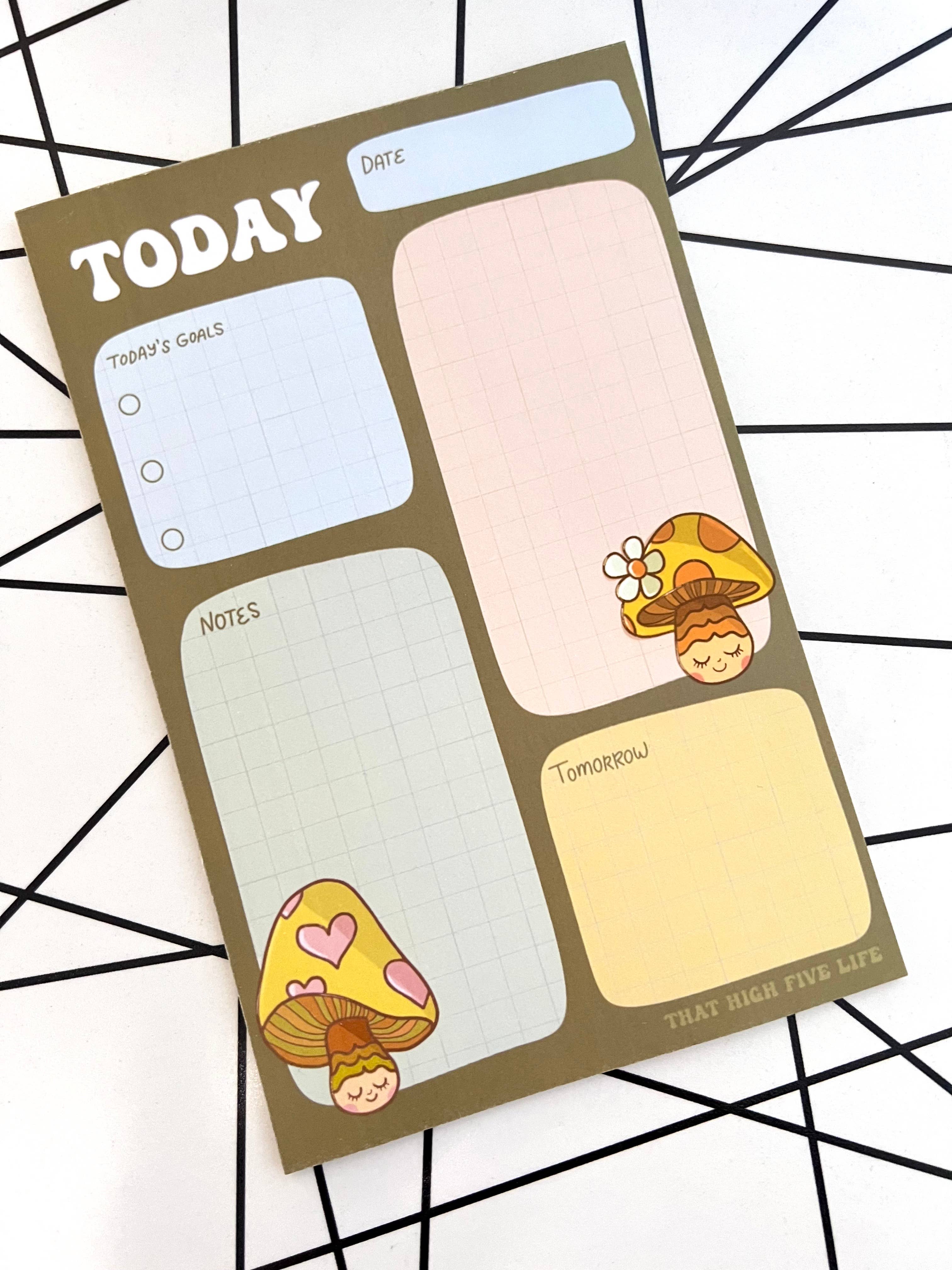 Mushroom TO DO LIST Notepad
