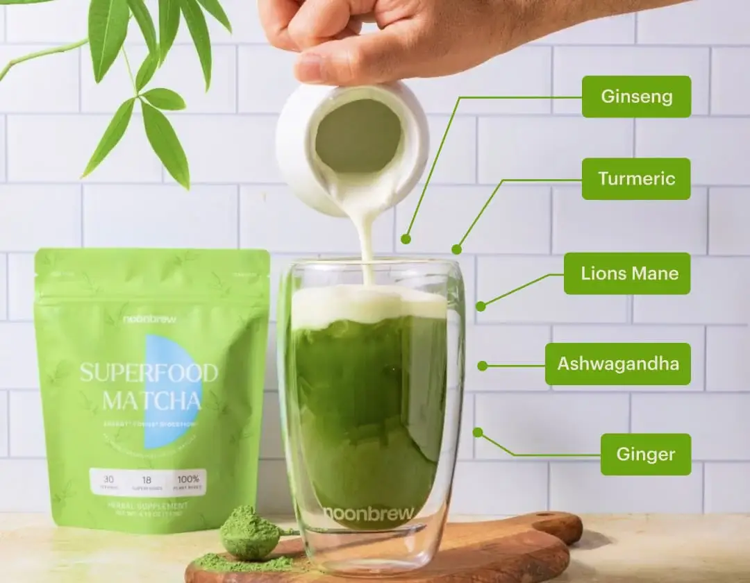 NoonBrew - Superfood Matcha - 30 Servings - Image 5