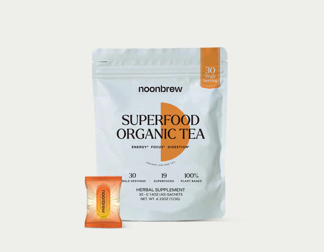 NoonBrew - Superfood Organic Tea - 30 Single Sachets