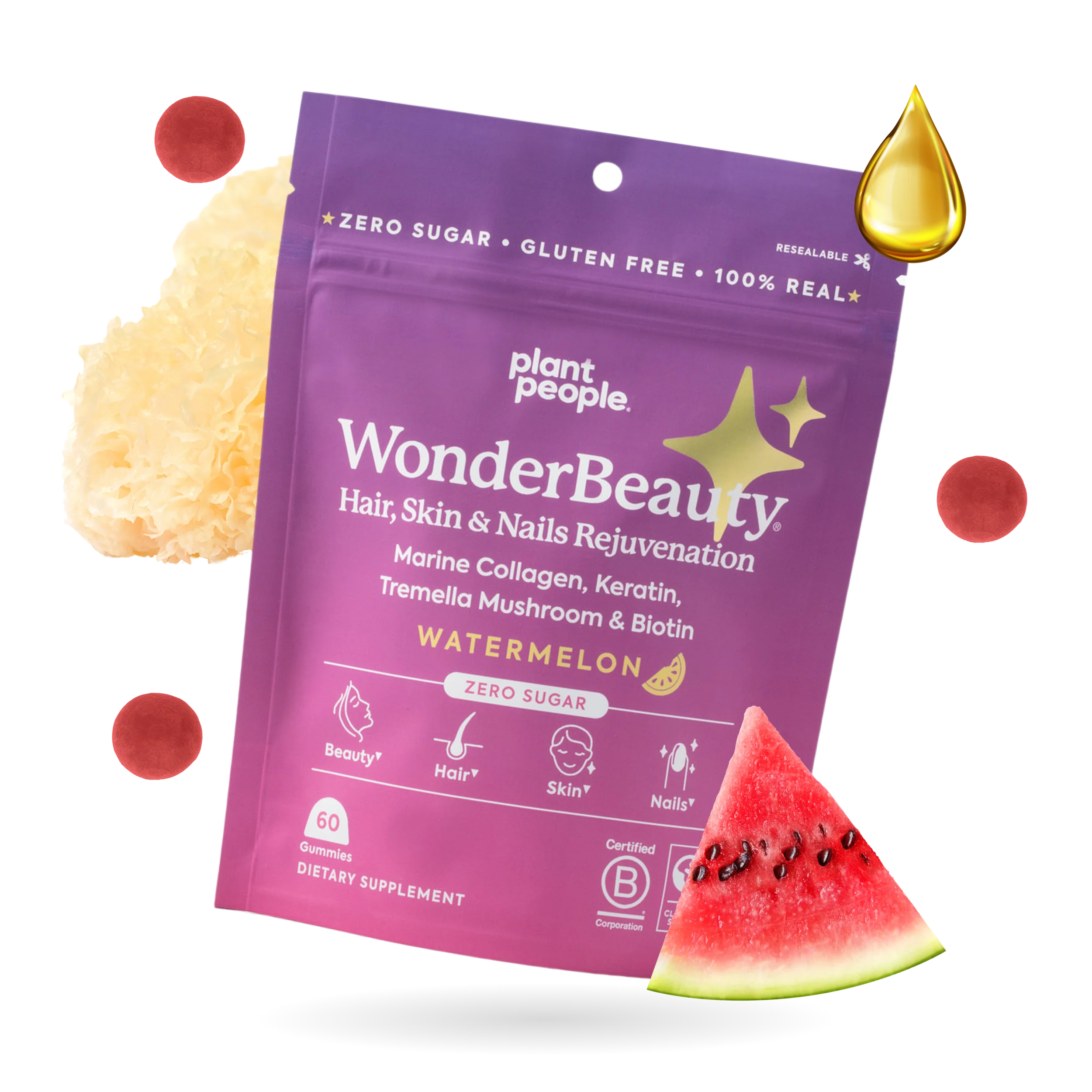 Plant People - WonderBeauty - Hair, Skin & Nails Gummies