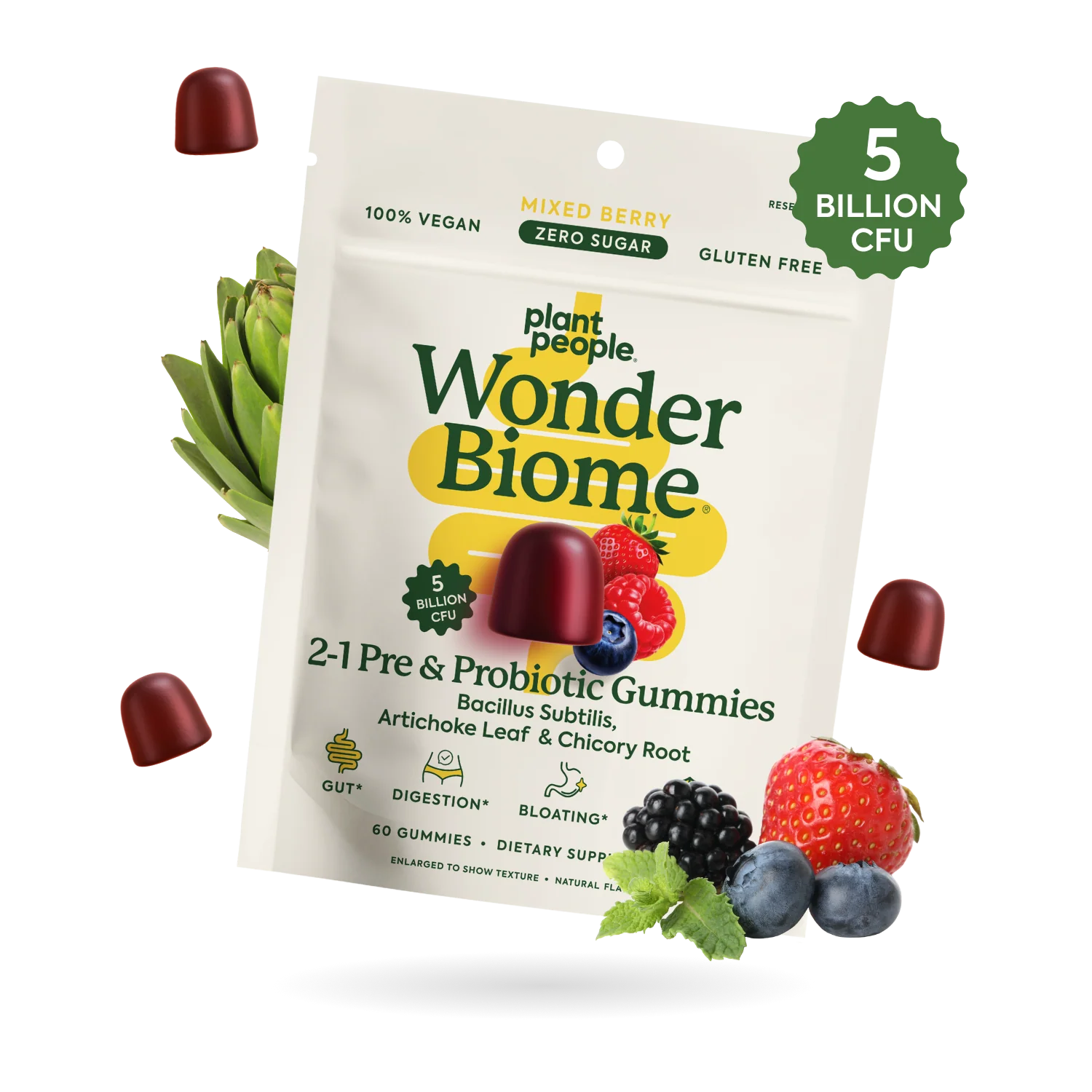 Plant People - WonderBiome 2-1 Pre and Probiotic Gummies