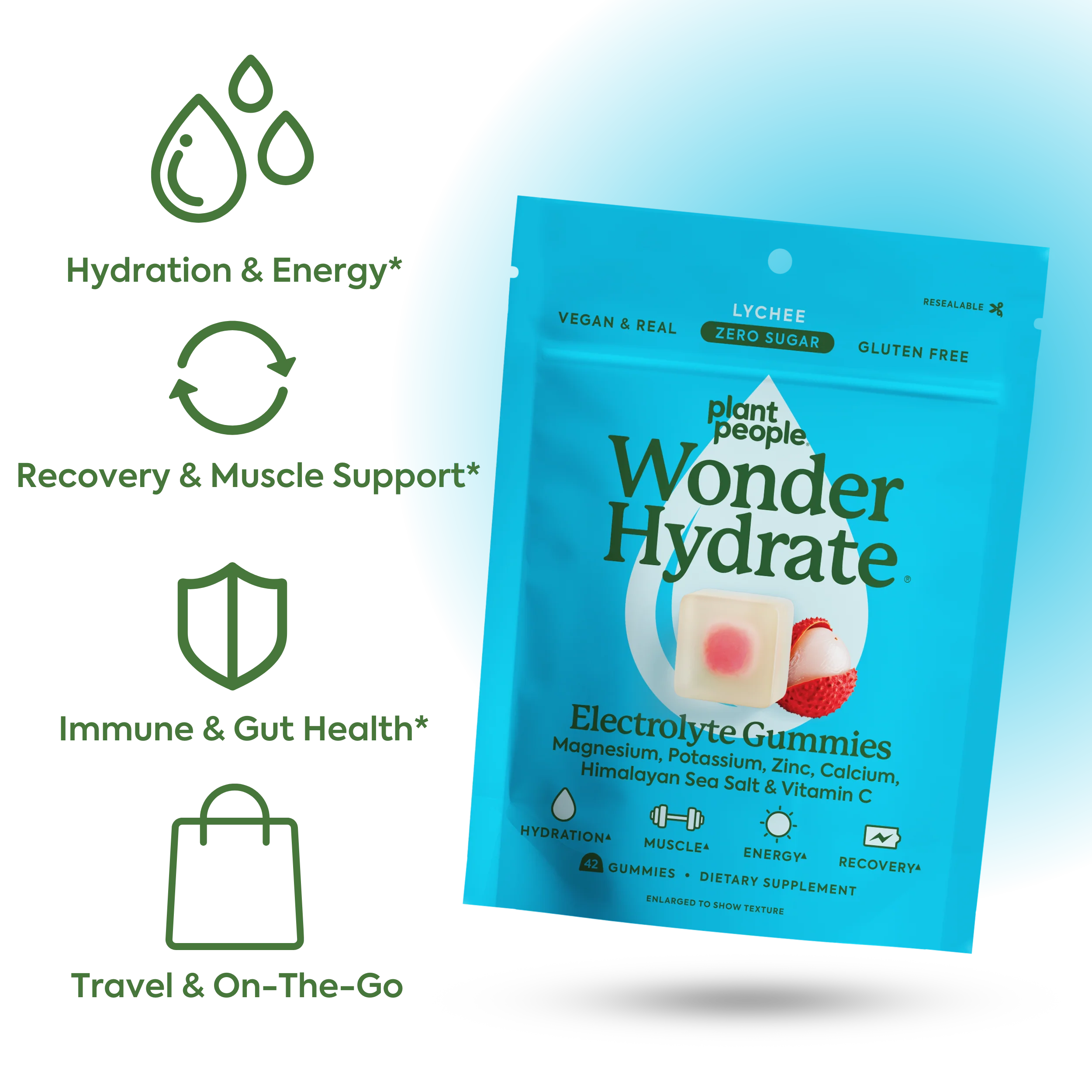 Plant People - WonderHydrate Electrolyte Gummies - Image 2