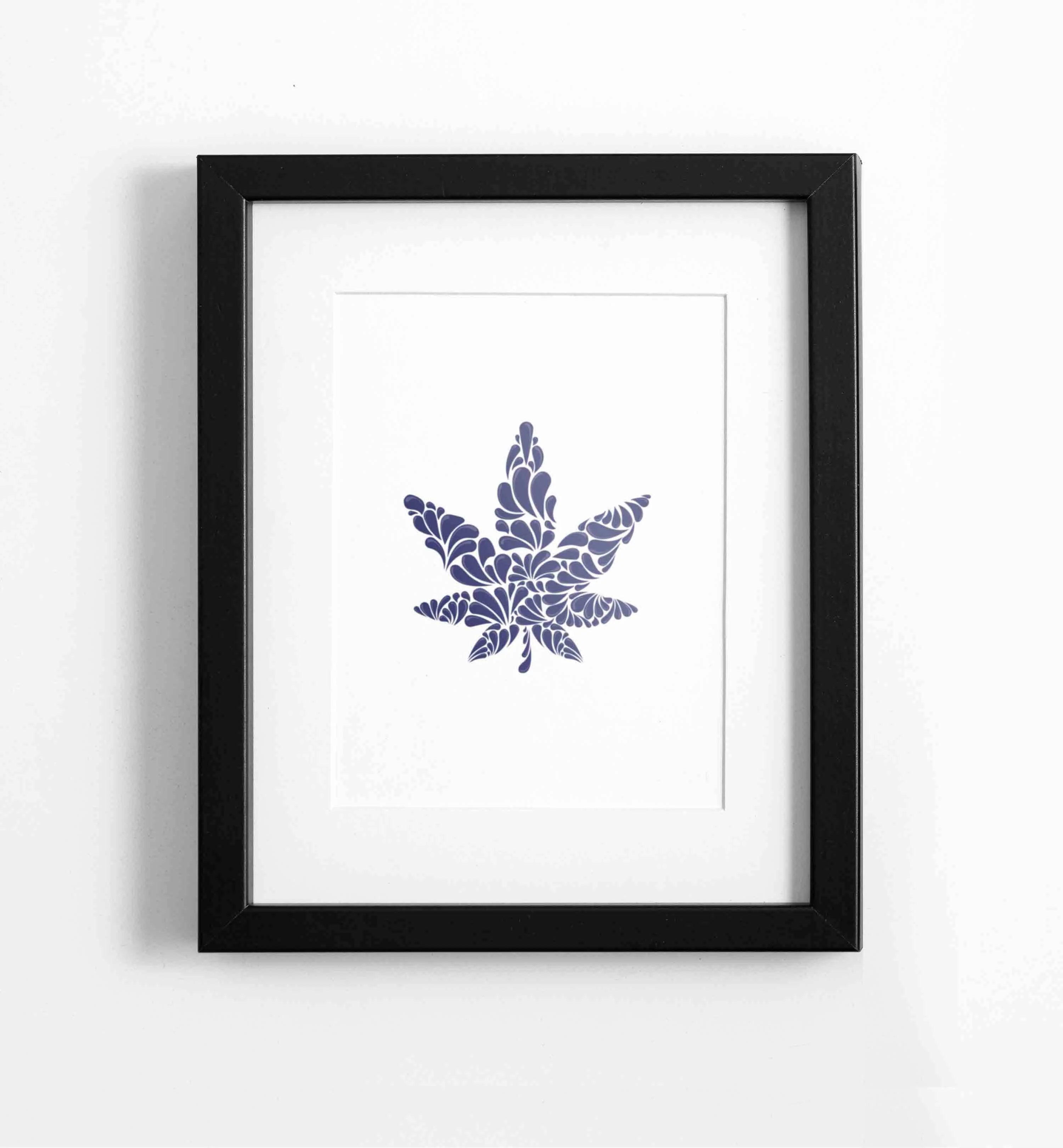 Planta - A Talavera inspired cannabis art print.