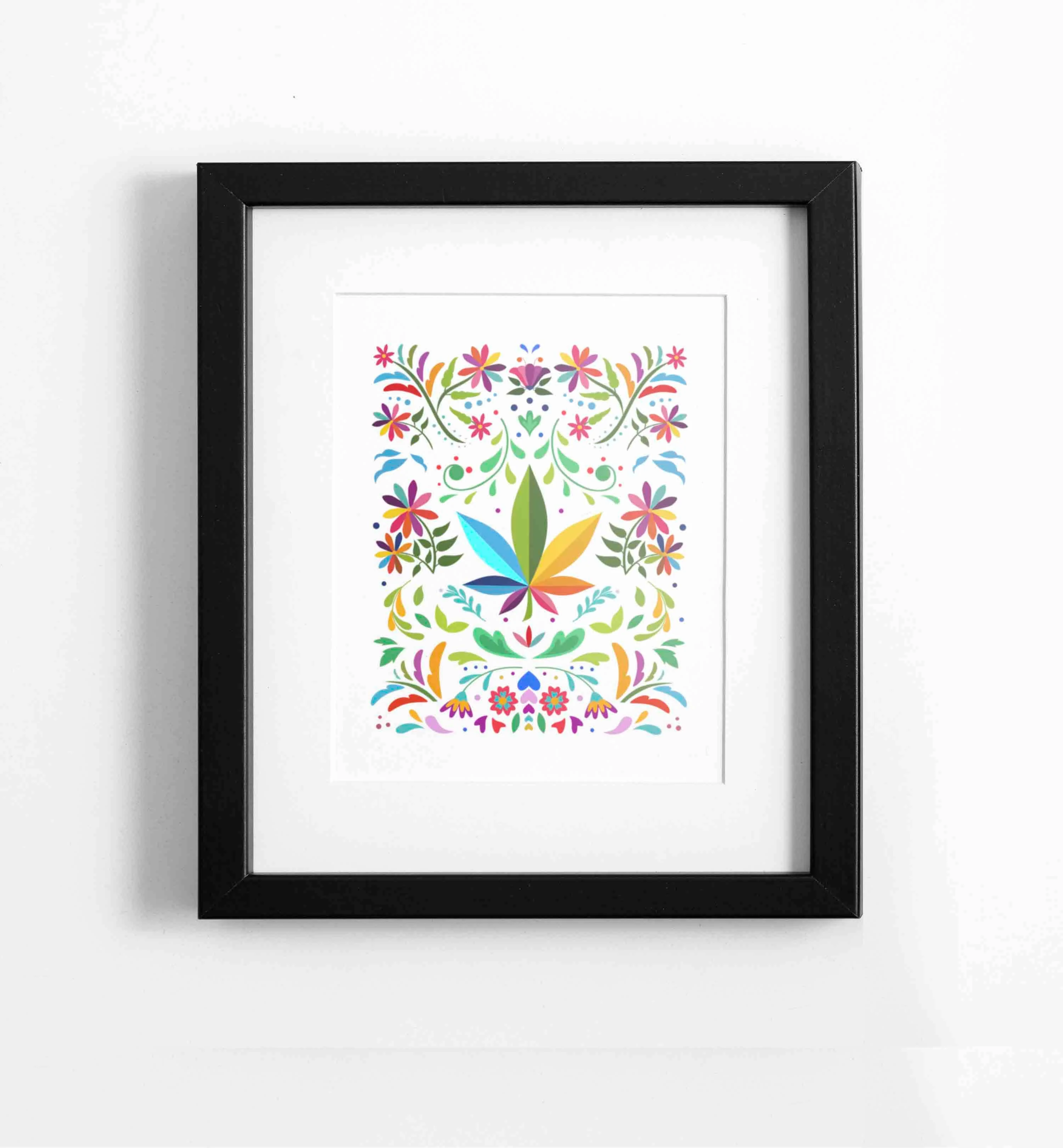 Primavera - Otomi cannabis art print