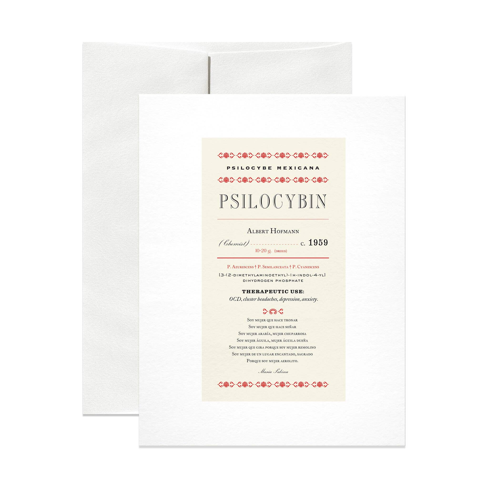 Psilocybin Pharmacy Greeting Card