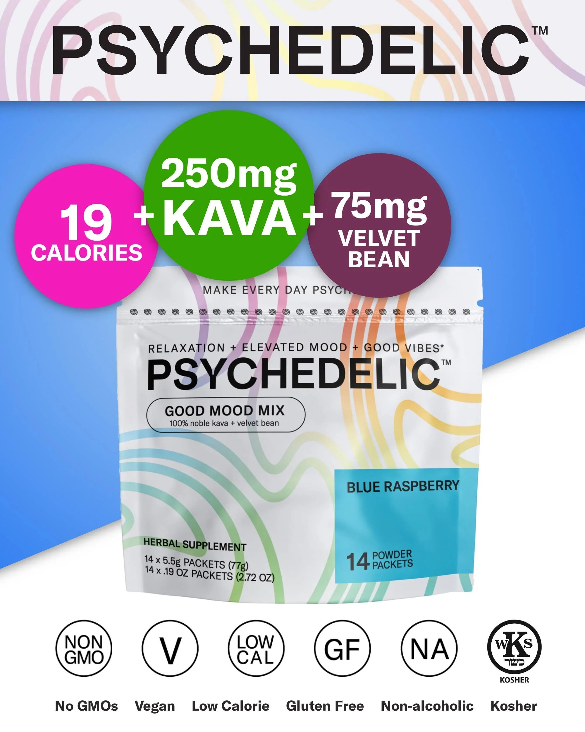 Psychedelic Water - Good Mood Mix - Blue Raspberry - Image 3