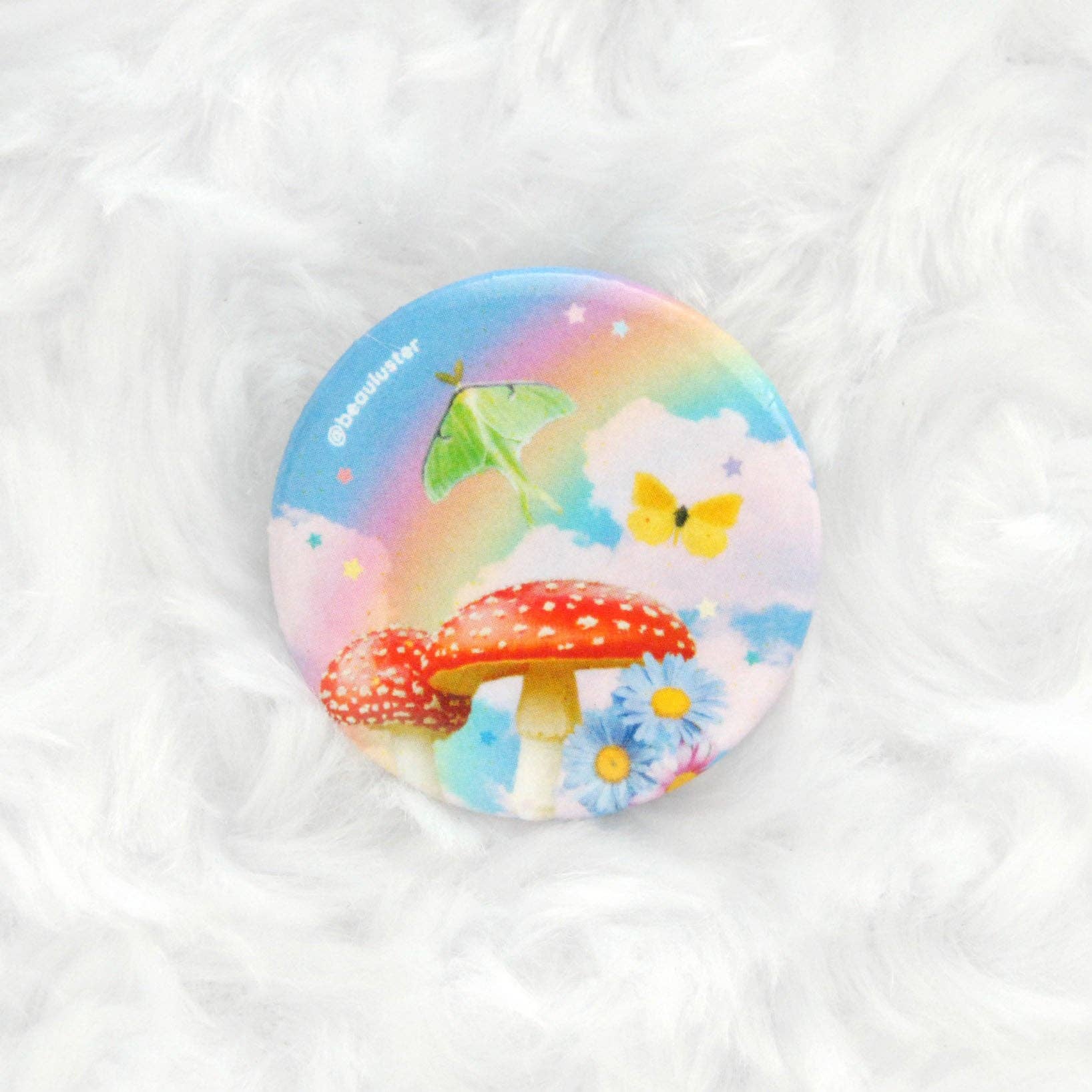 Rainbow Bliss Button Pin