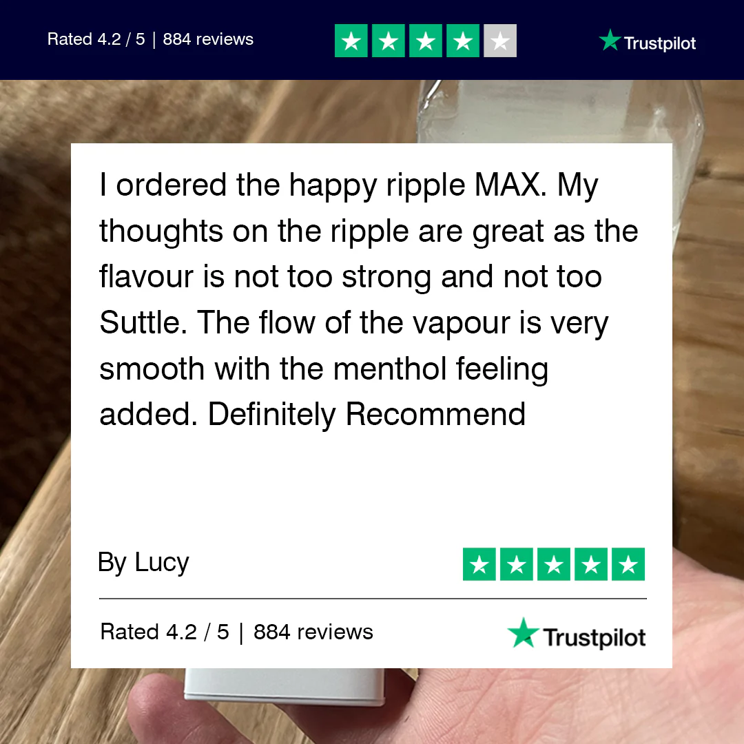 Ripple+ Happy - Passionfruit Zero Nicotine Diffuser - 1,000 Puffs: 40g - Image 6